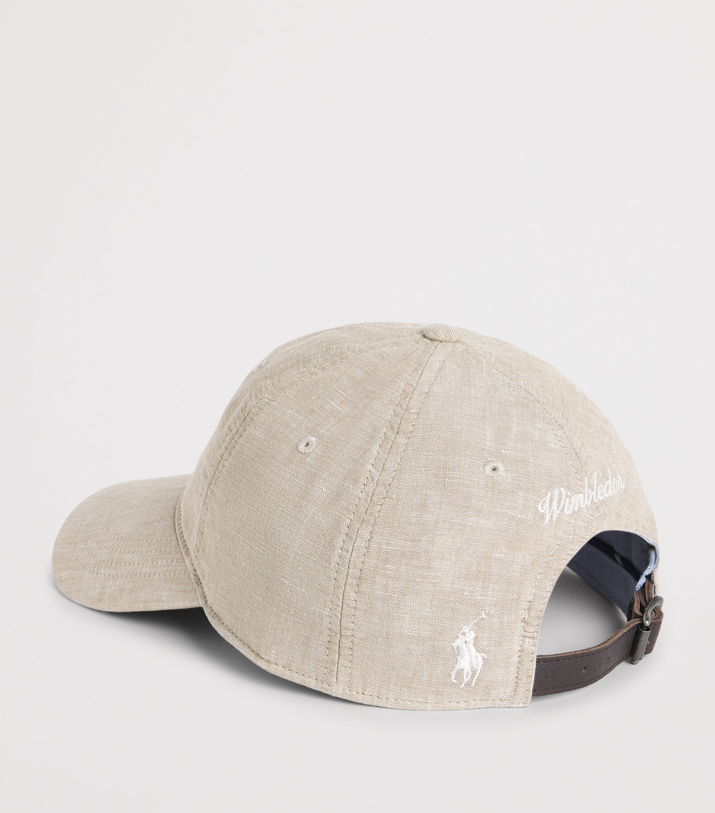 Polo Ralph Lauren x Wimbledon Linen Logo Cap Clssc Khki Wht Image 3