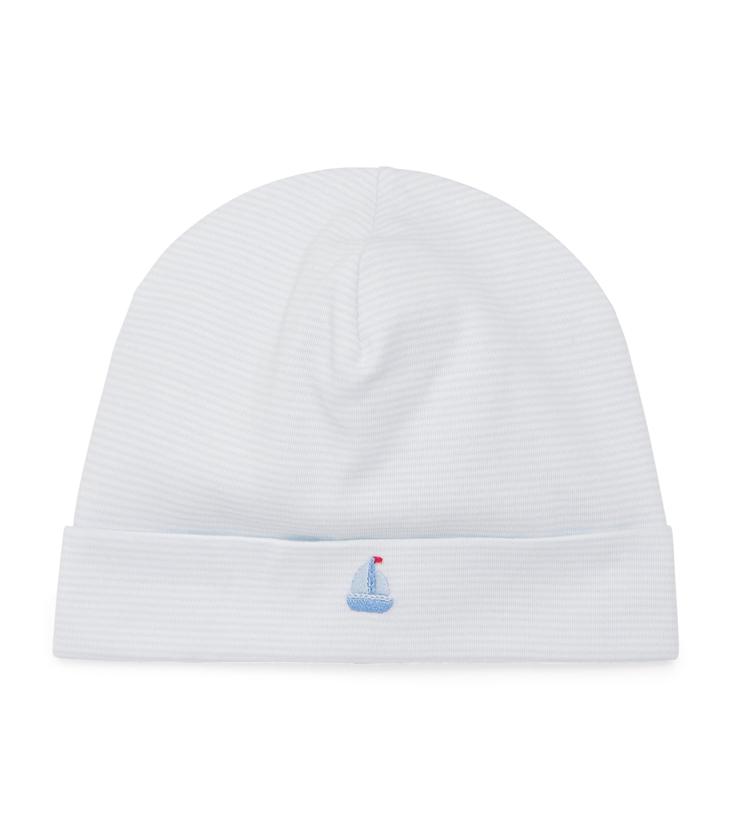 Kissy Kissy Kids'  Pima Cotton Stripe Hat In Blue