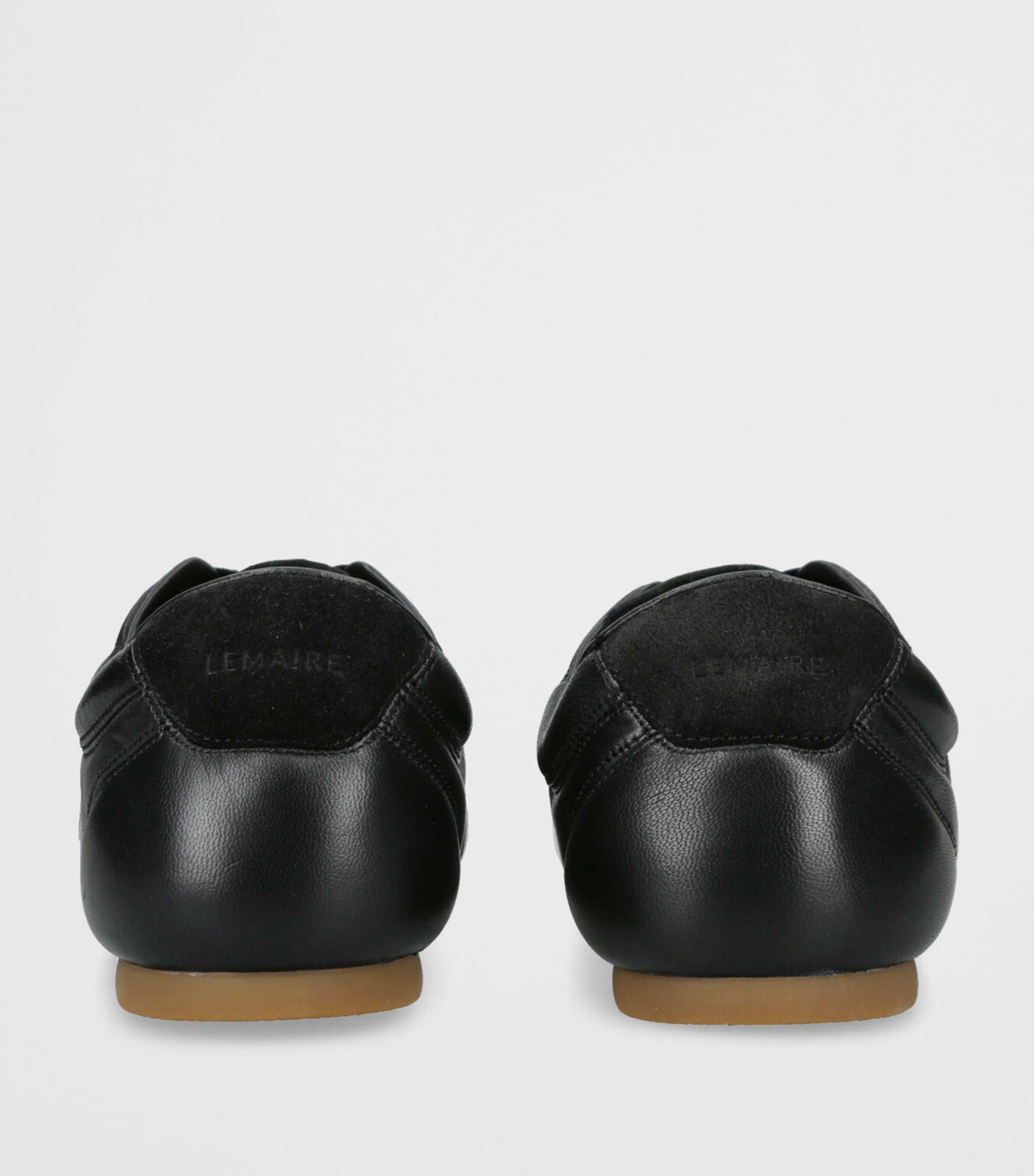 Leather Soft Runner Sneakers BLACK Image 2