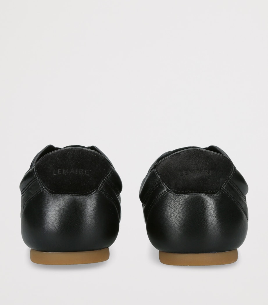 Leather Soft Runner Sneakers BLACK Image 2