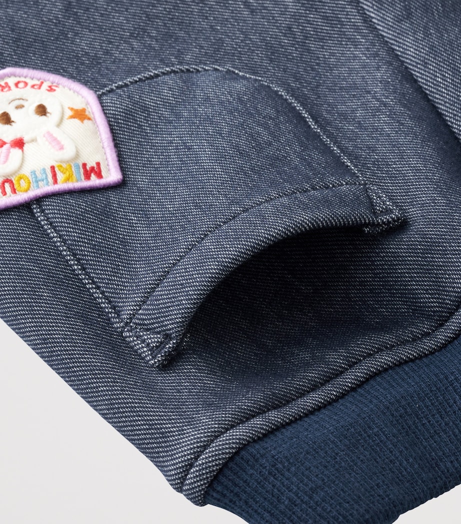 Miki House Denim-Effect Applique Sweatpants (1-5 Years) Image 4