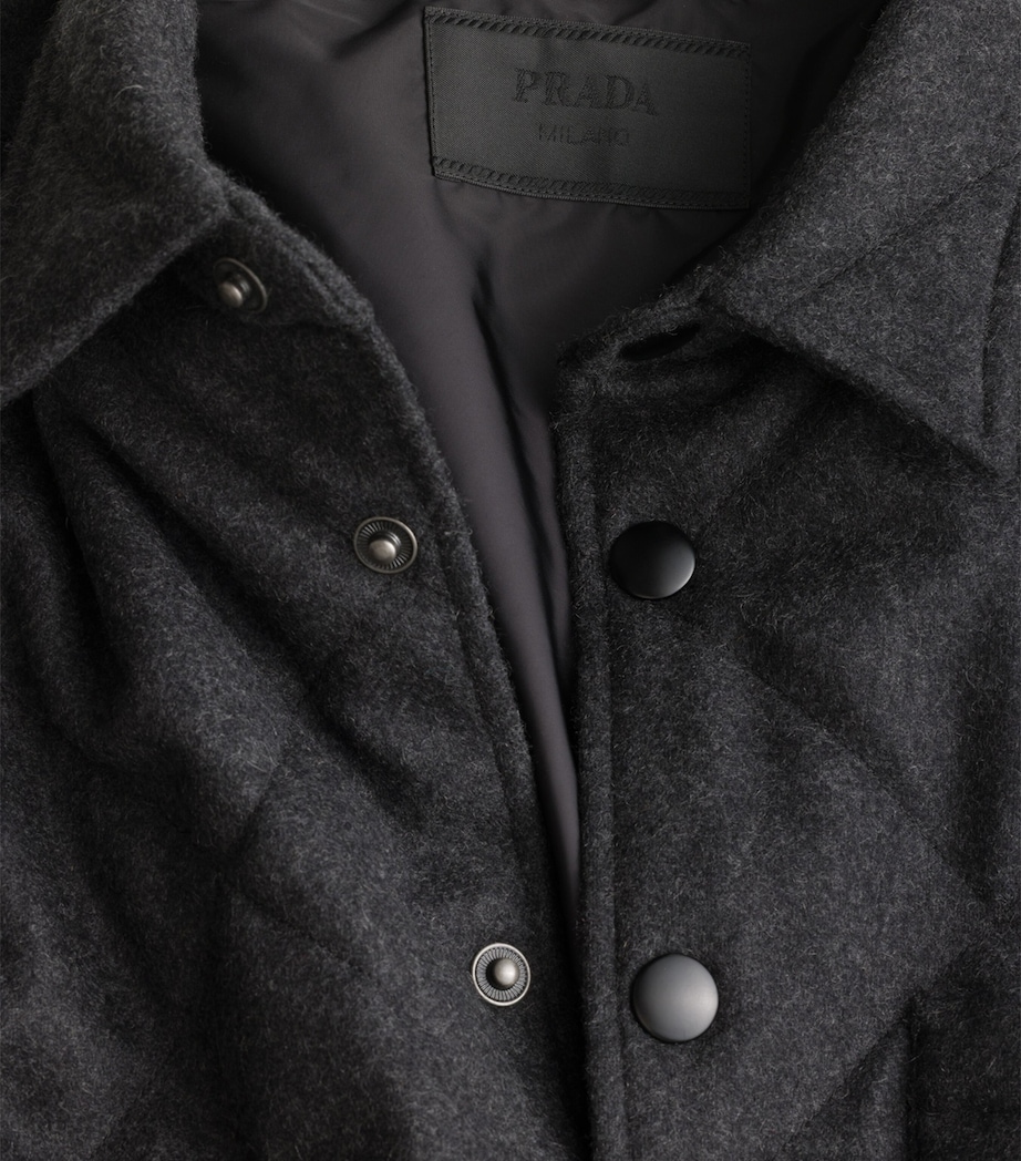 Cashmere Padded Overshirt F0308 Image 6