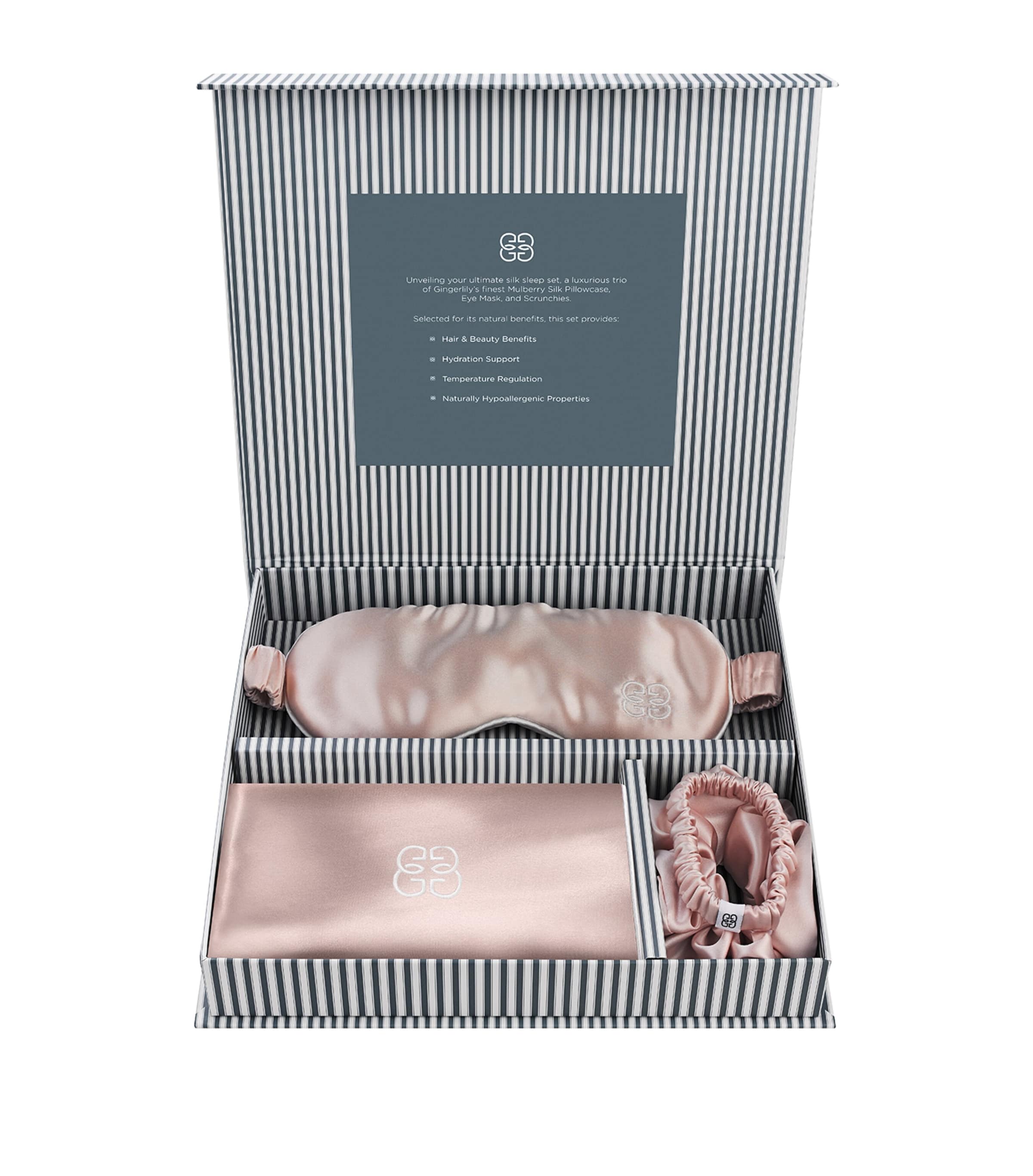 Gingerlily Ultimate Silk Sleep Set Rose Smoke Image 1