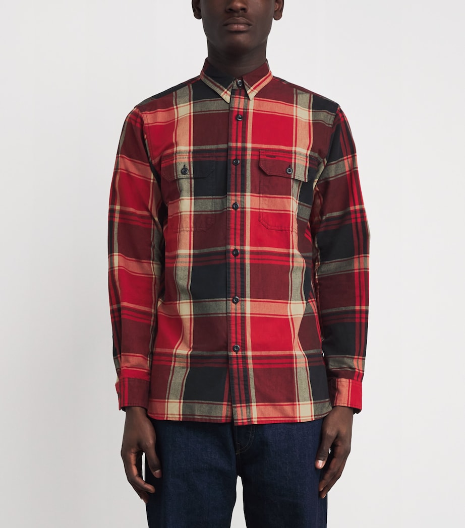 Cotton Brushed Tartan Oxford Workshirt RED Image 3