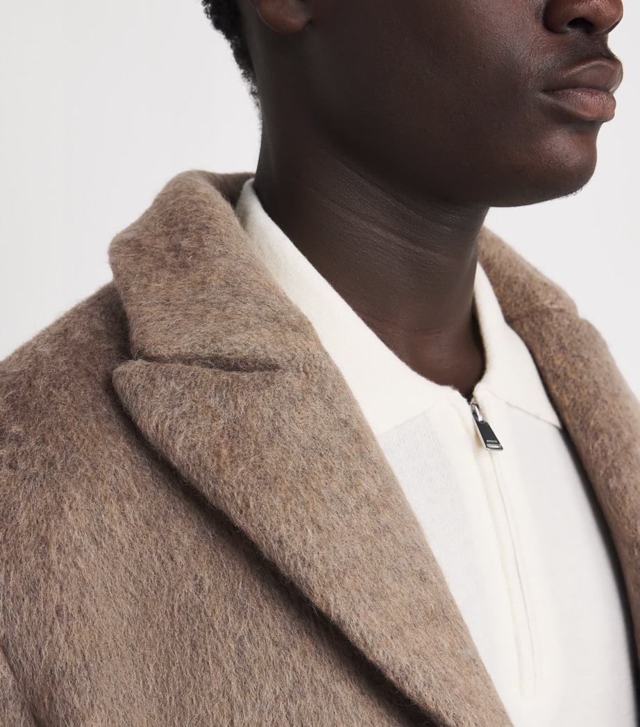 Wool-Blend Overcoat PALE FOSSIL MEL. Image 7