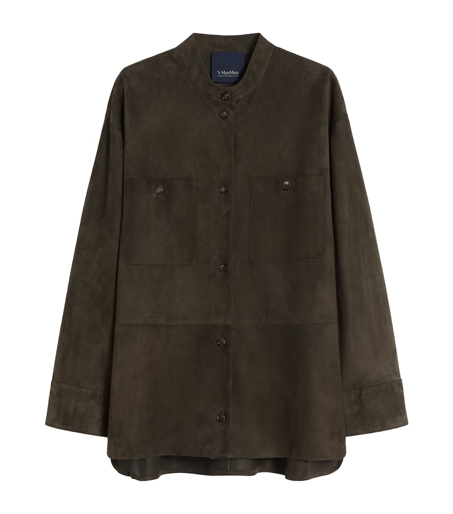 Suede Overshirt GREEN Image 1