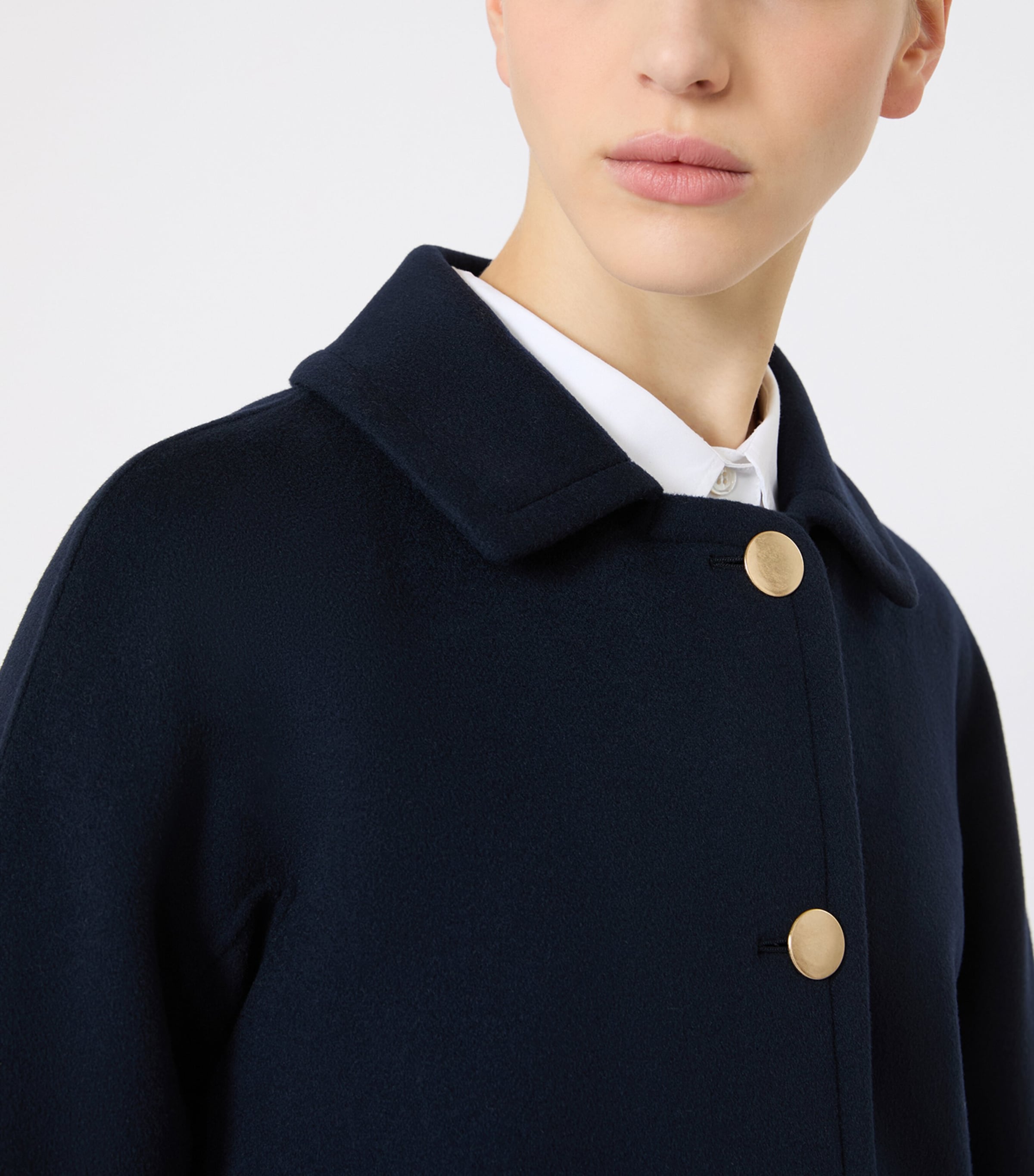 Virgin Wool Single-Breasted Jacket MIDNIGHTBLUE Image 5