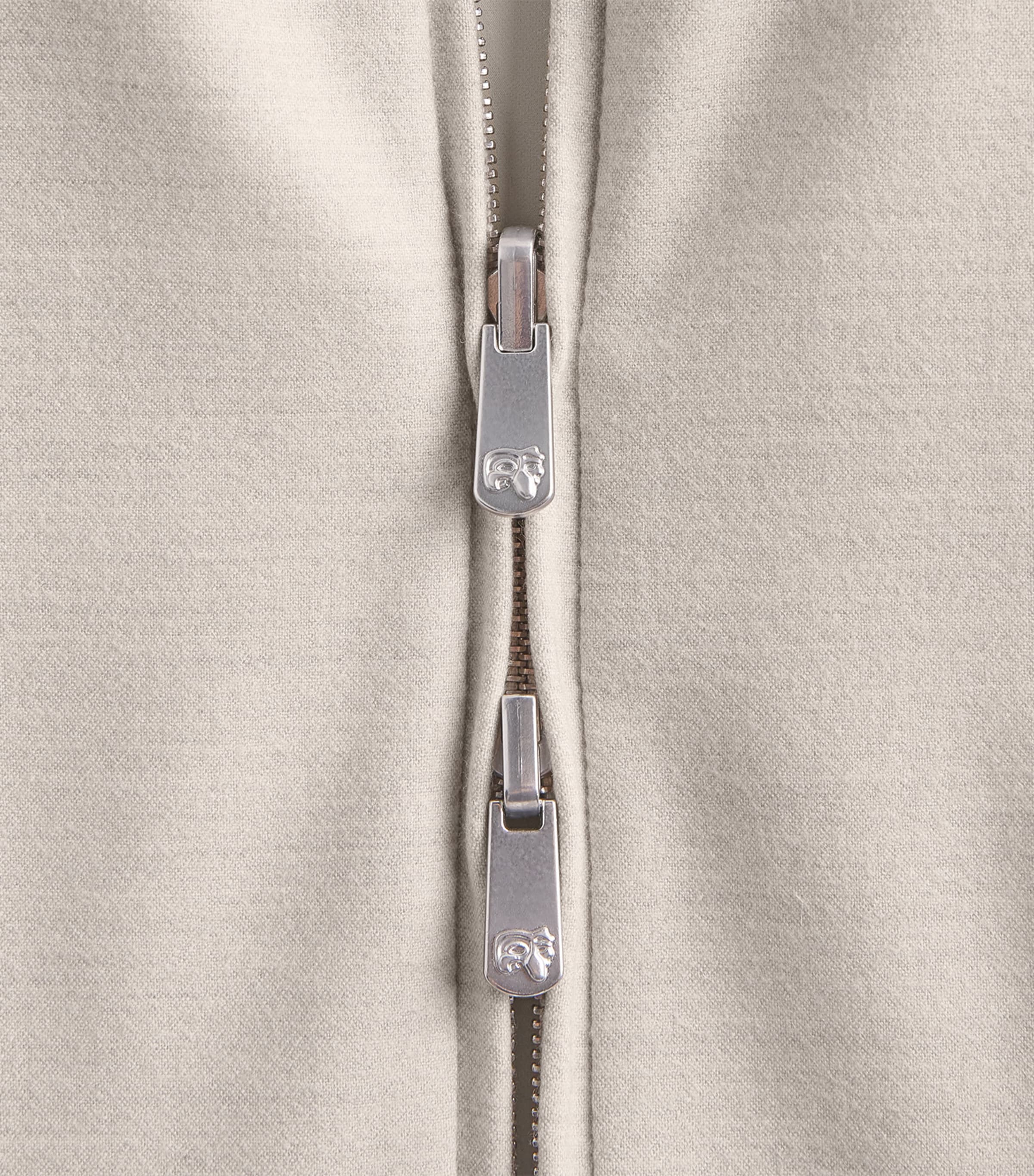 Marco Pescarolo Womens Cashmere-Blend Reversible Bomber Jacket Beige Image 8