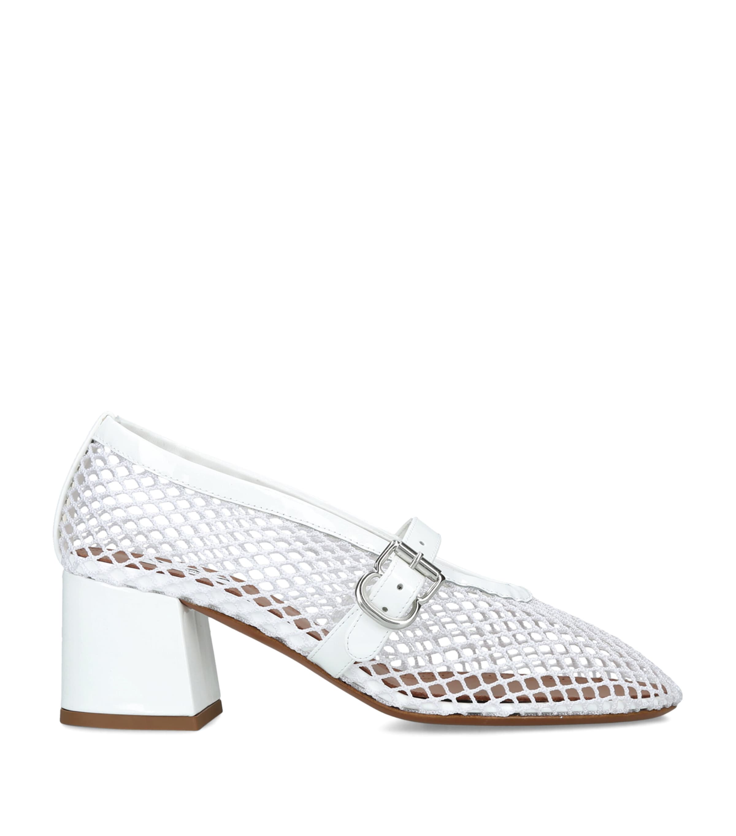 Alaïa Fishnet Pumps 55 White Image 1