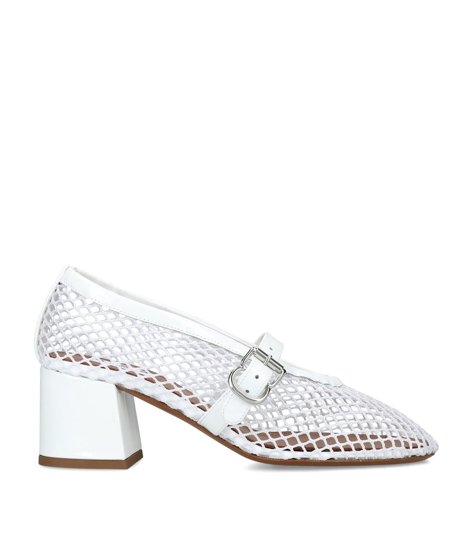Alaïa Fishnet Pumps 55 White Image 1