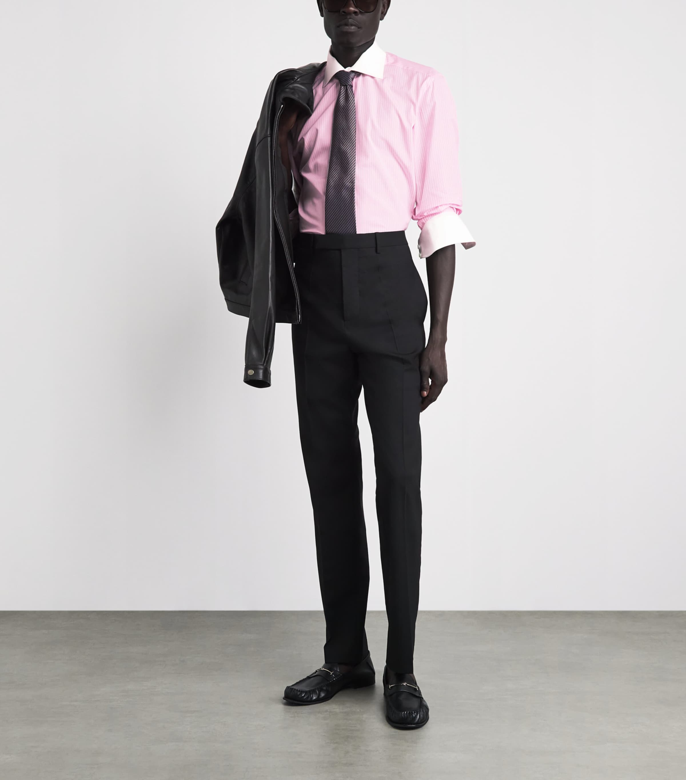 TOM FORD Mens Cotton Stripe Shirt Pwa Image 2
