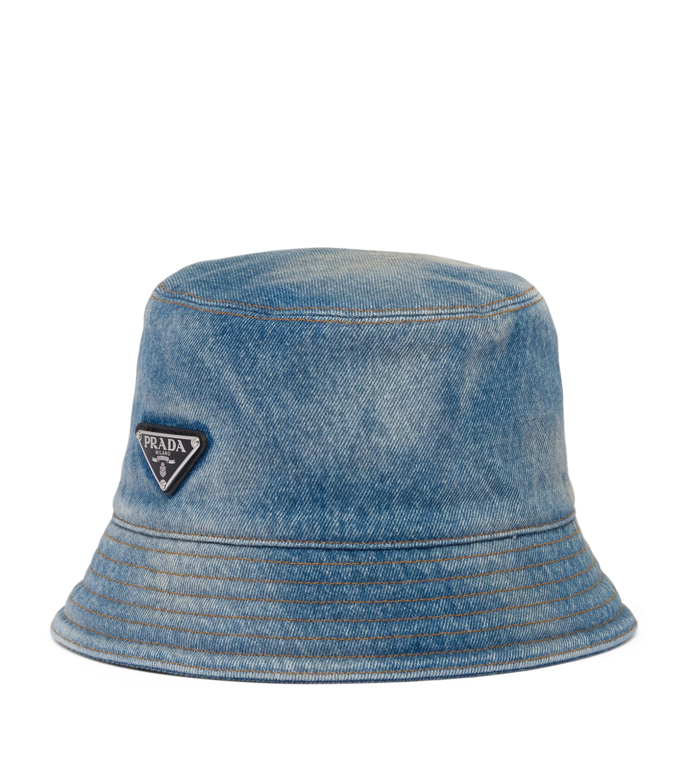PRADA DENIM BUCKET HAT