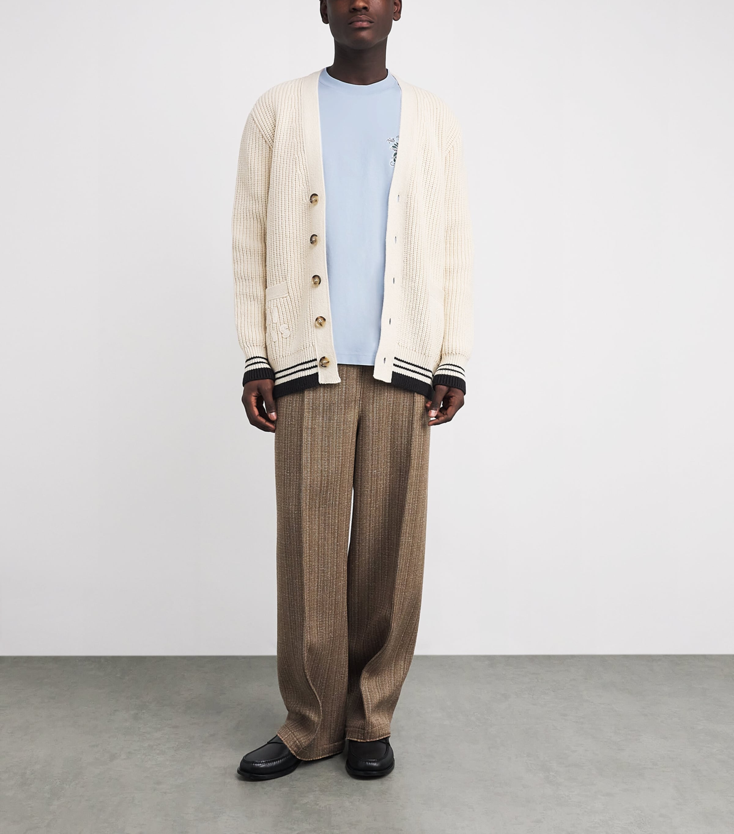 Cotton Rose Slogan T-Shirt LIGHT BLUE Image 2