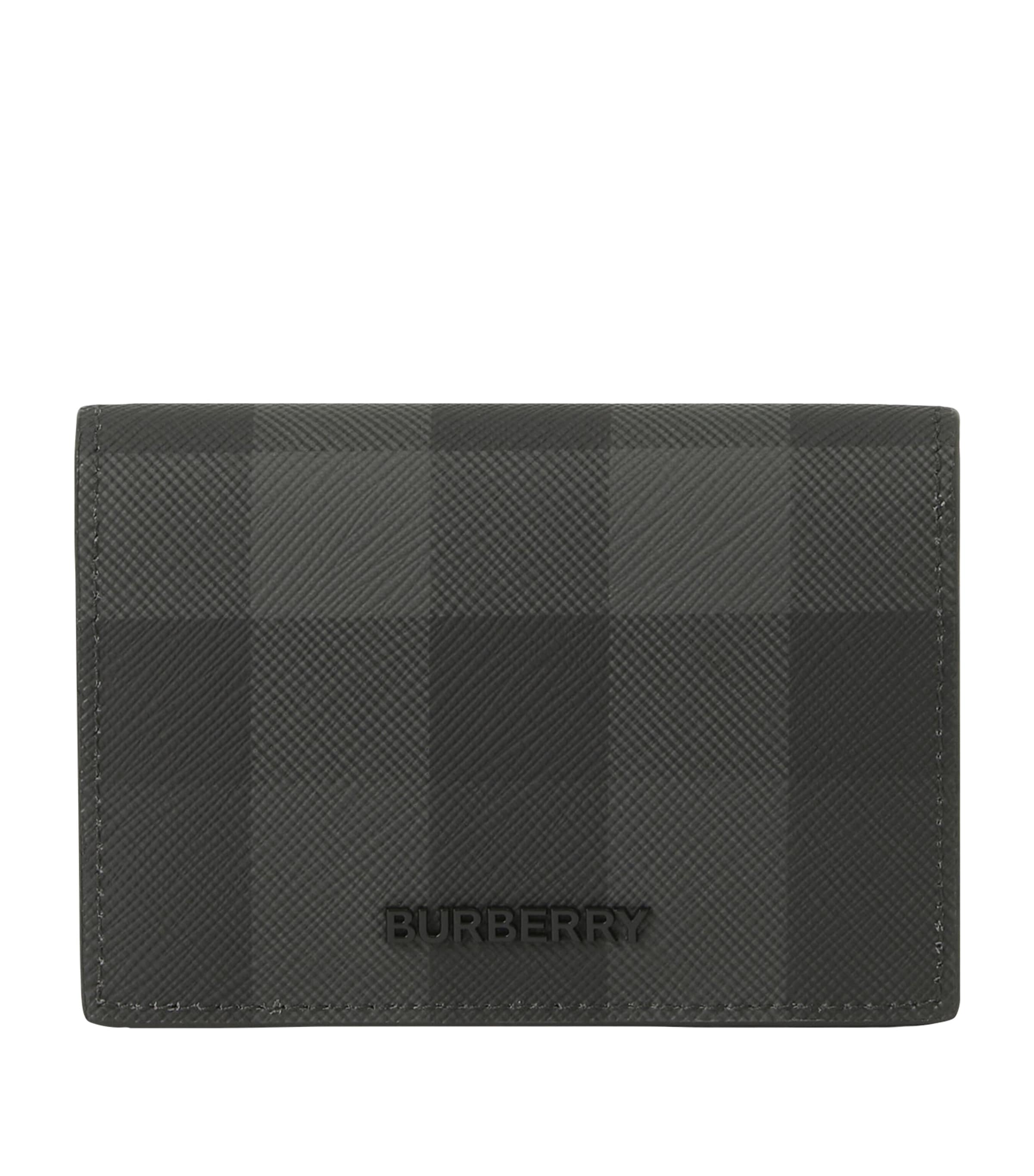 Check Bifold Card Holder CHARCOAL Image 1