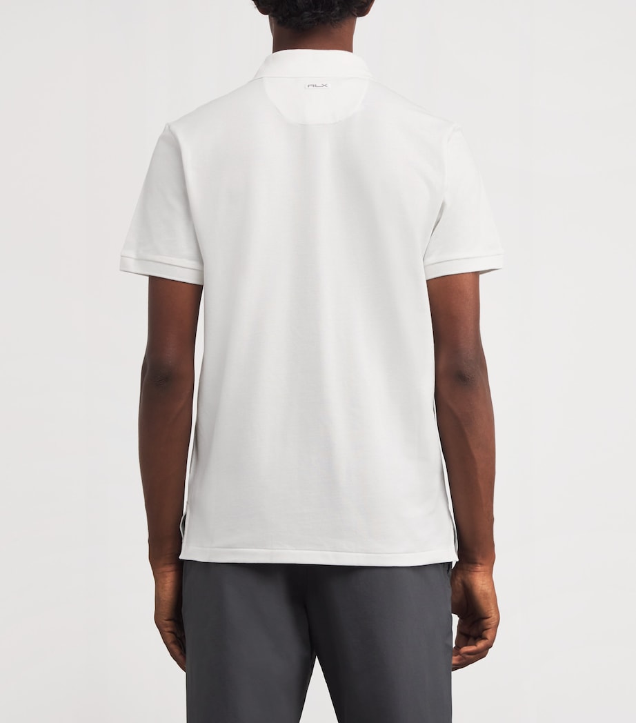 Stretch-Cotton Performance Tailored Polo Shirt CERAMIC WHITE Image 4