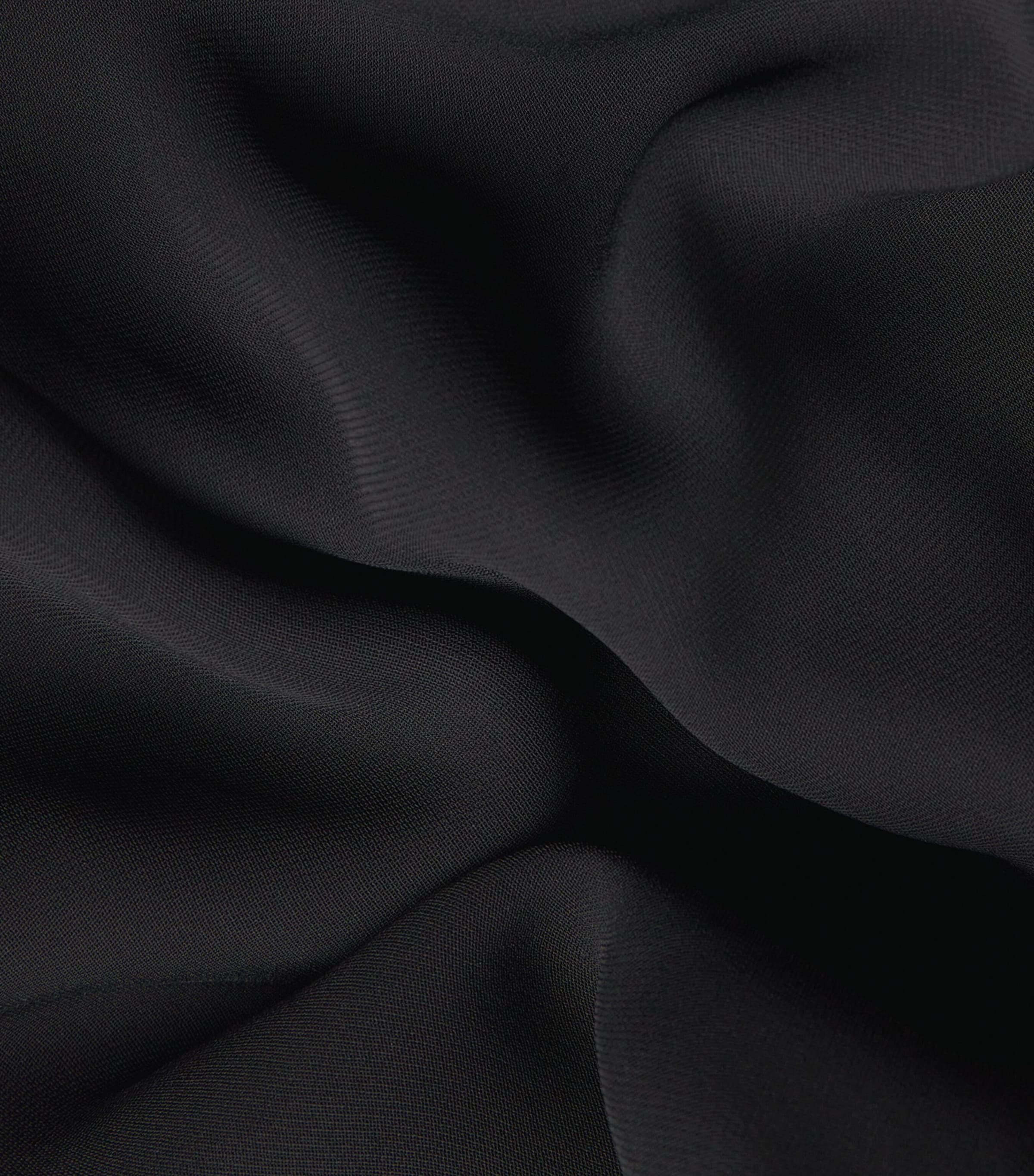 Slouch-Waist Maxi Dress 001 BLACK Image 5