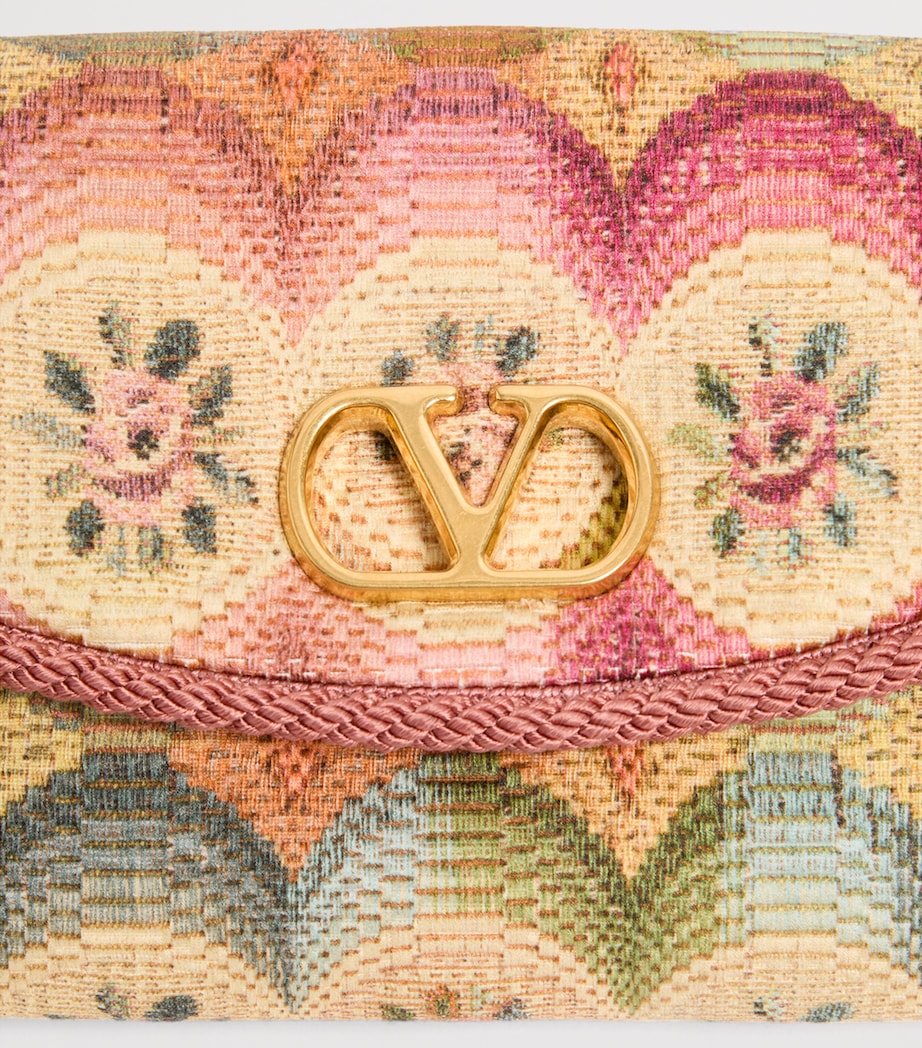 Small Floral Jacquard DeVain Shoulder Bag CYN Image 8