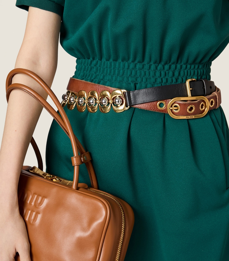 Miu Miu Womens Technical Jersey Mini Dress Image 5
