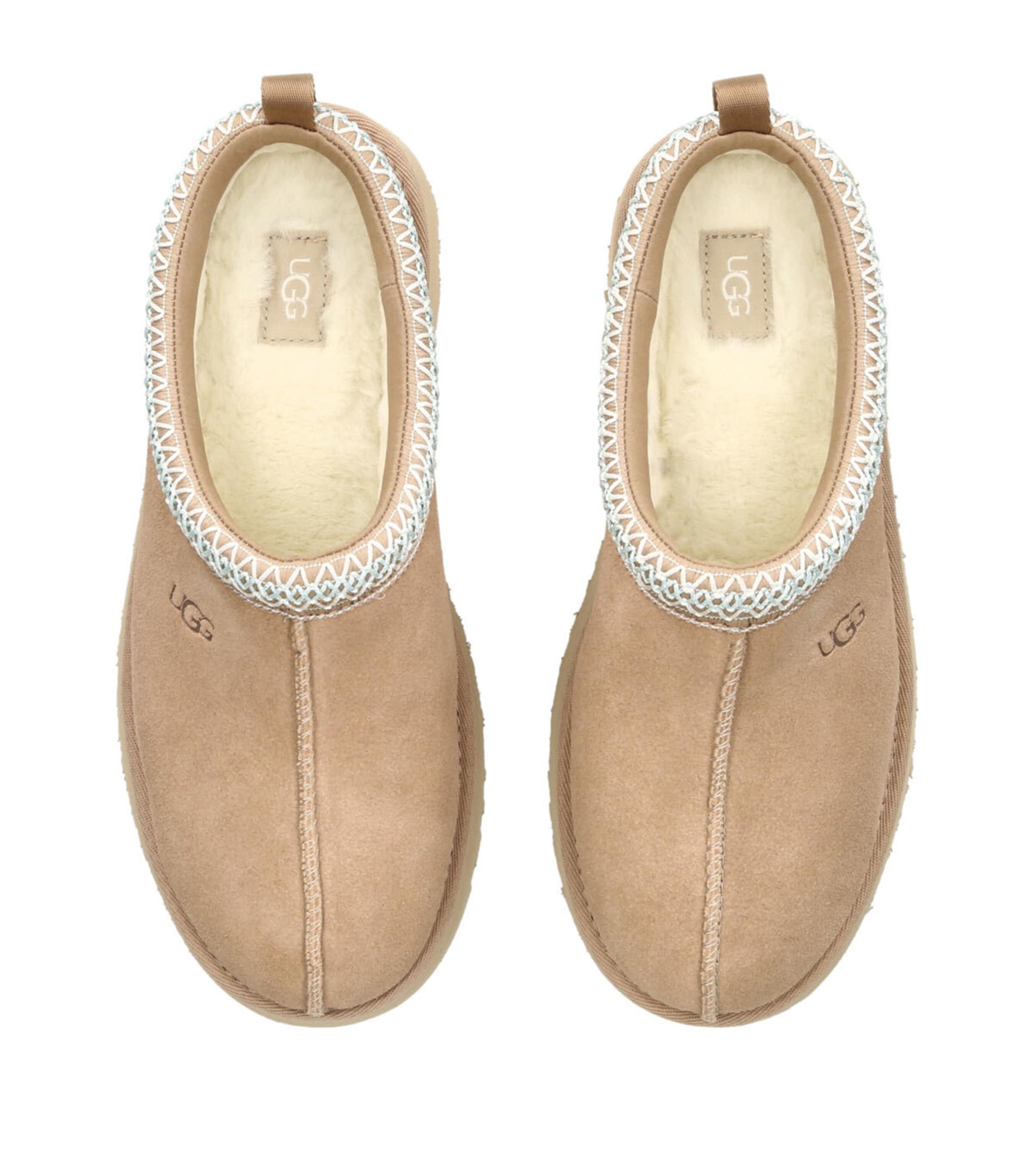 Suede Tazz Slippers TAN Image 4
