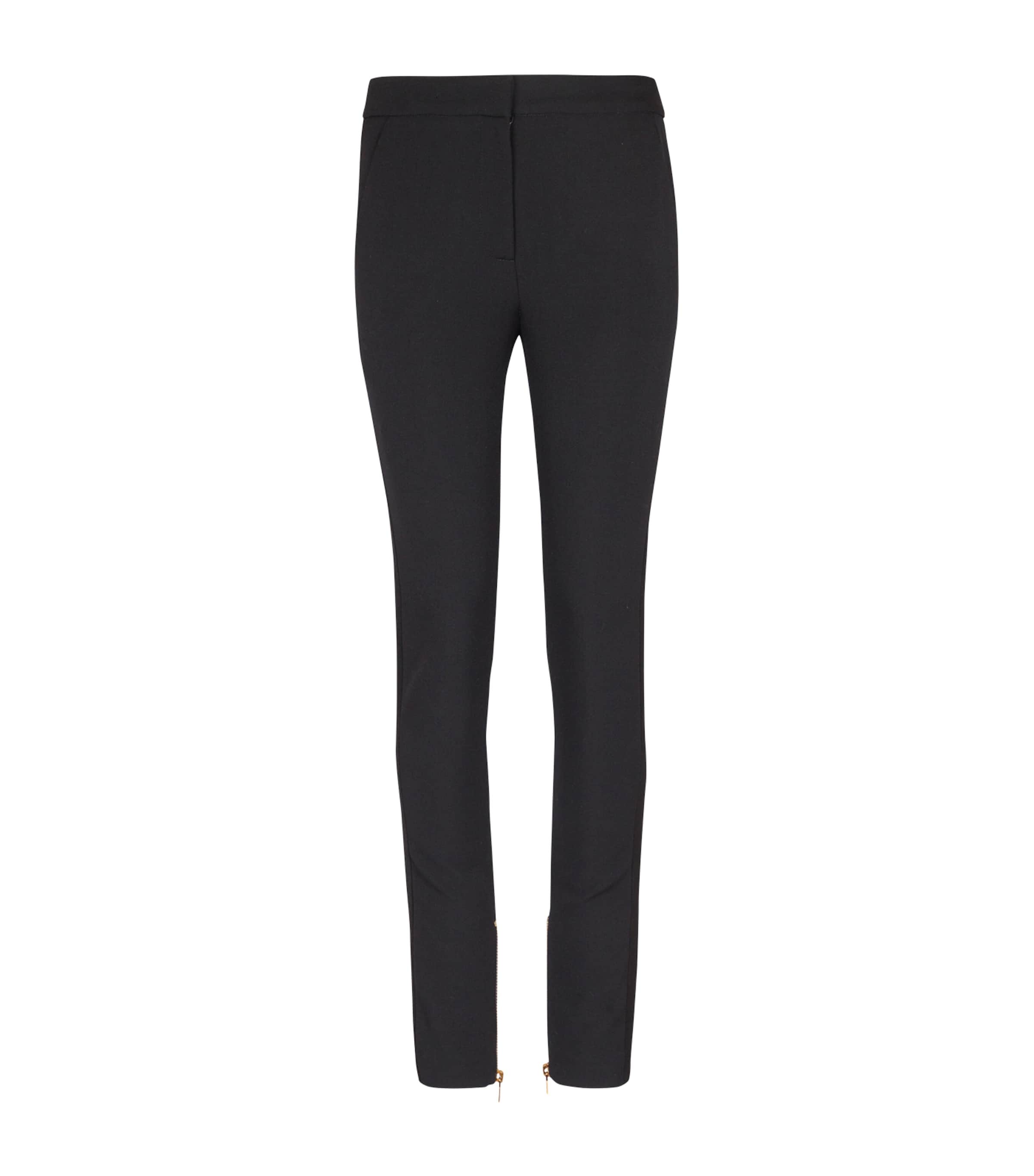 BALMAIN VIRGIN WOOL GRAIN DE POUDRE TROUSERS
