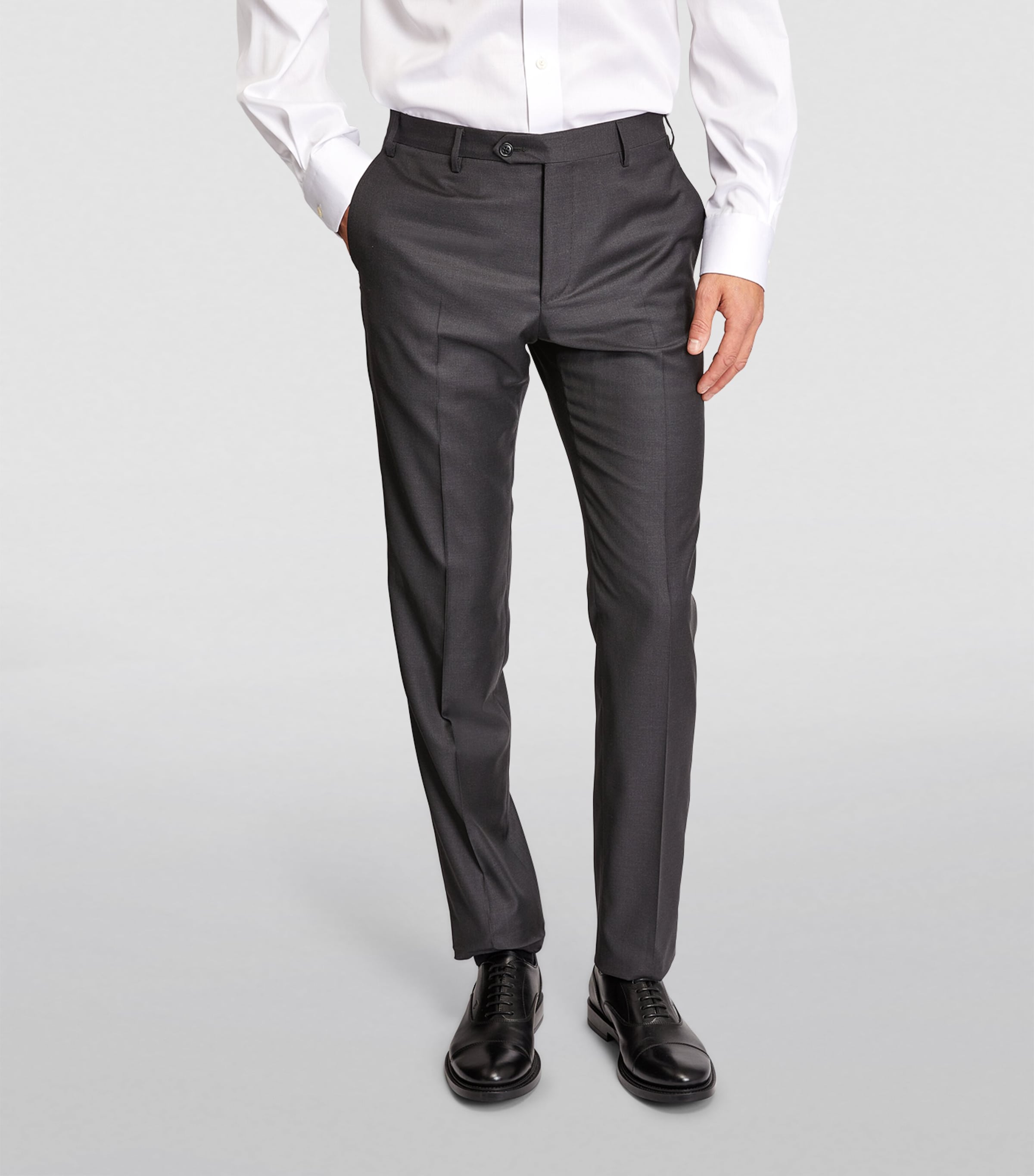 Virgin Wool 2-Piece Suit GREY Image 6