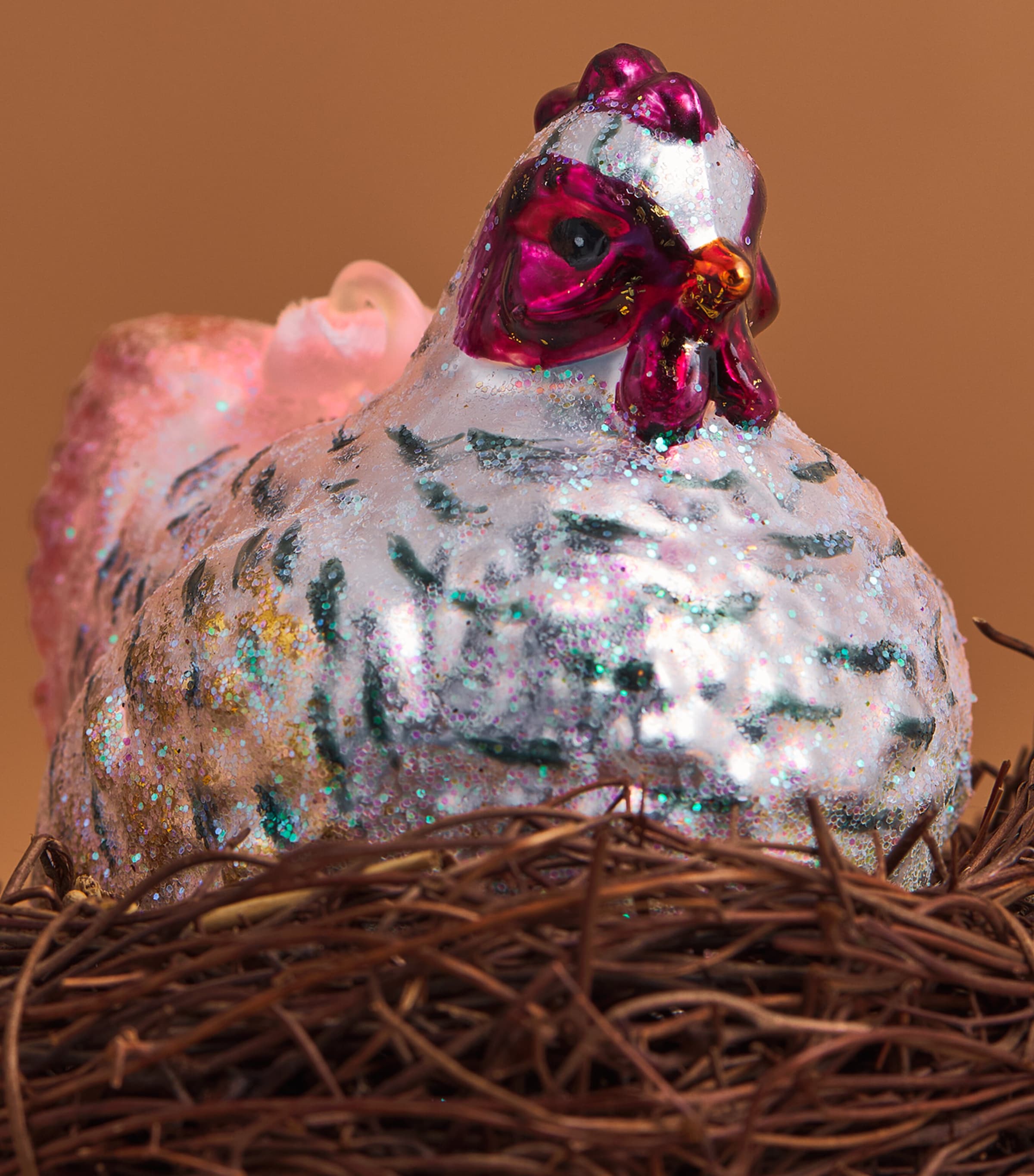 Harrods Nesting Hen Tree Decoration Image 2