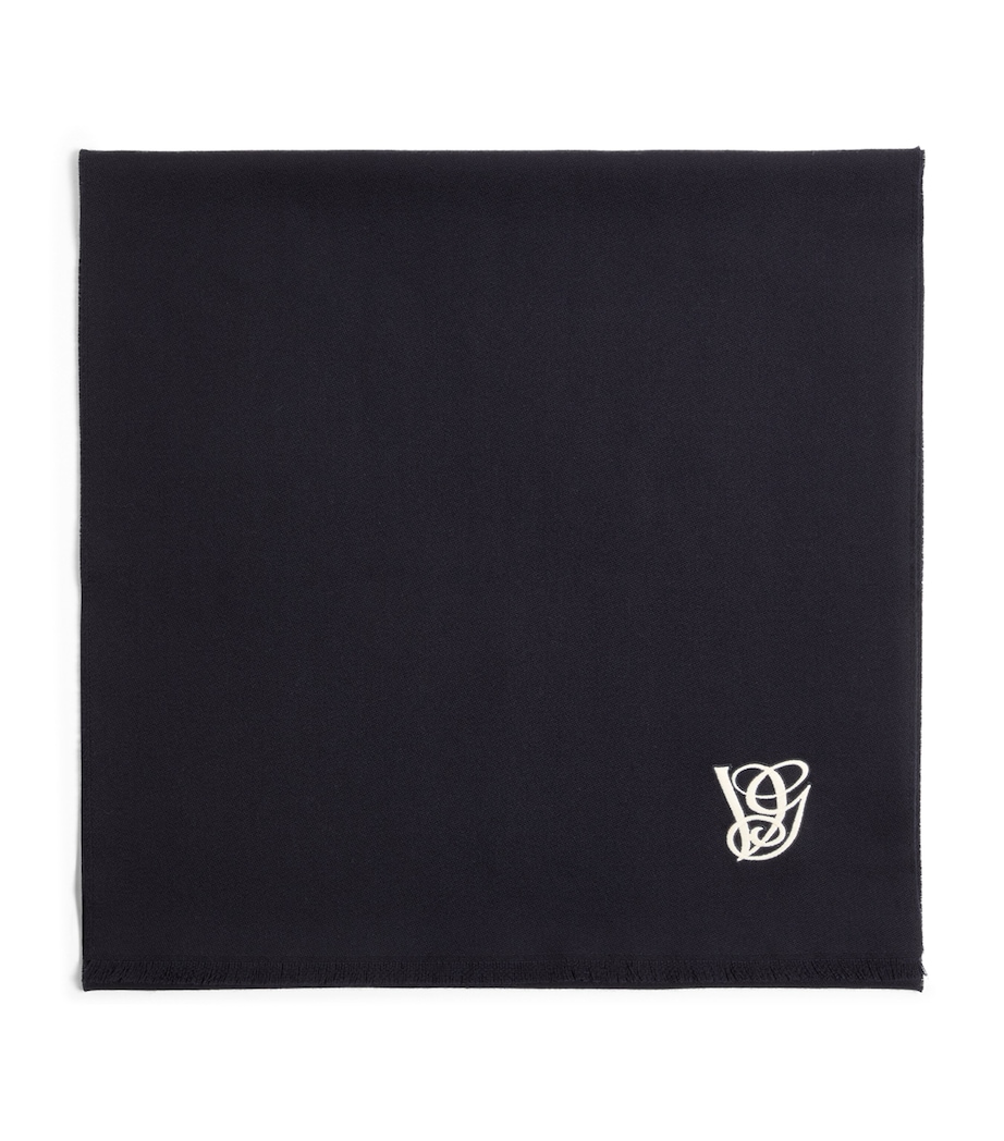 Virgin Wool Logo Scarf 9UA Image 1