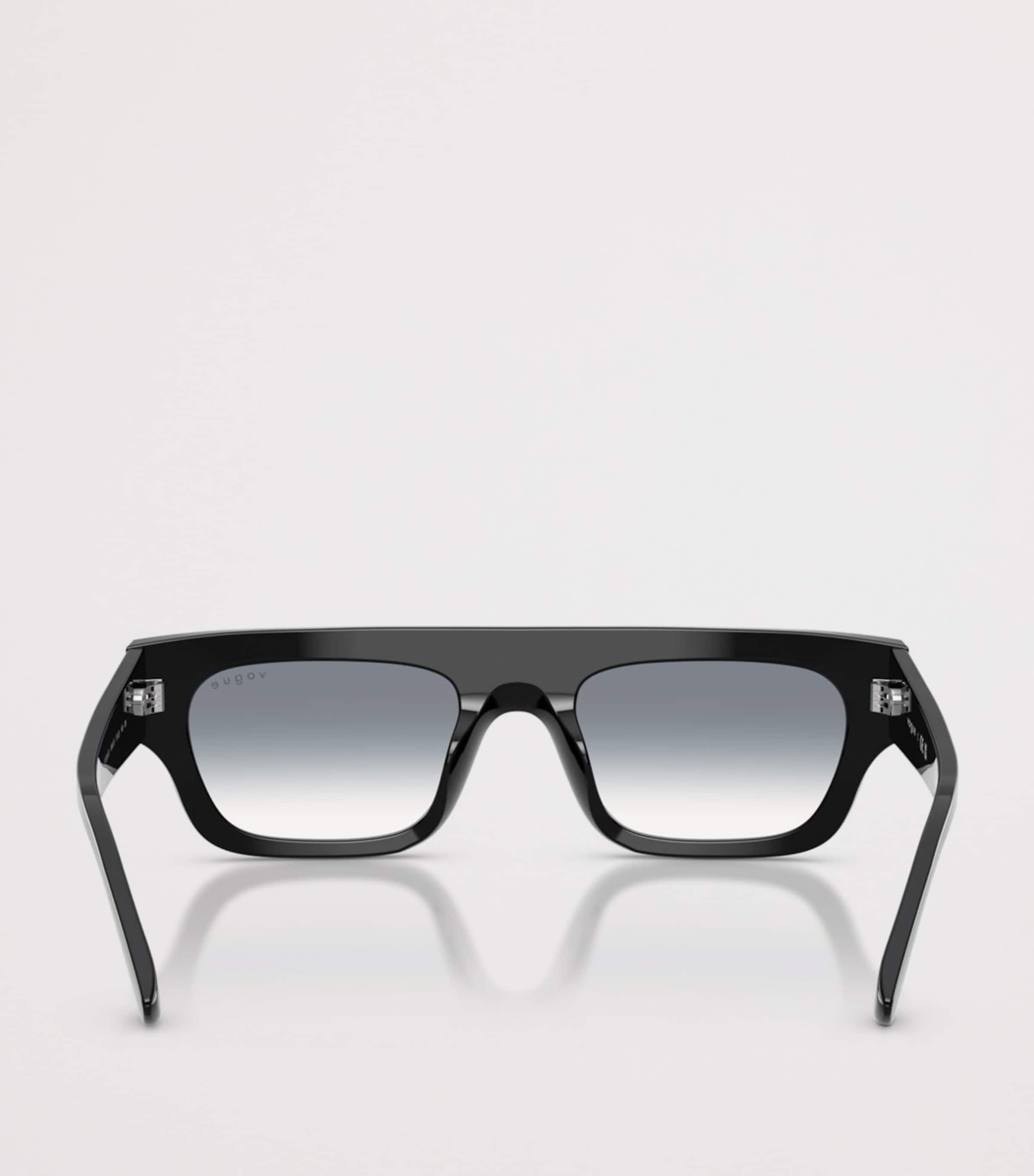 Vogue Rectangular Sunglasses Black Image 4