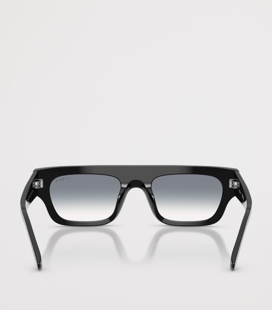 Vogue Rectangular Sunglasses Black Image 4