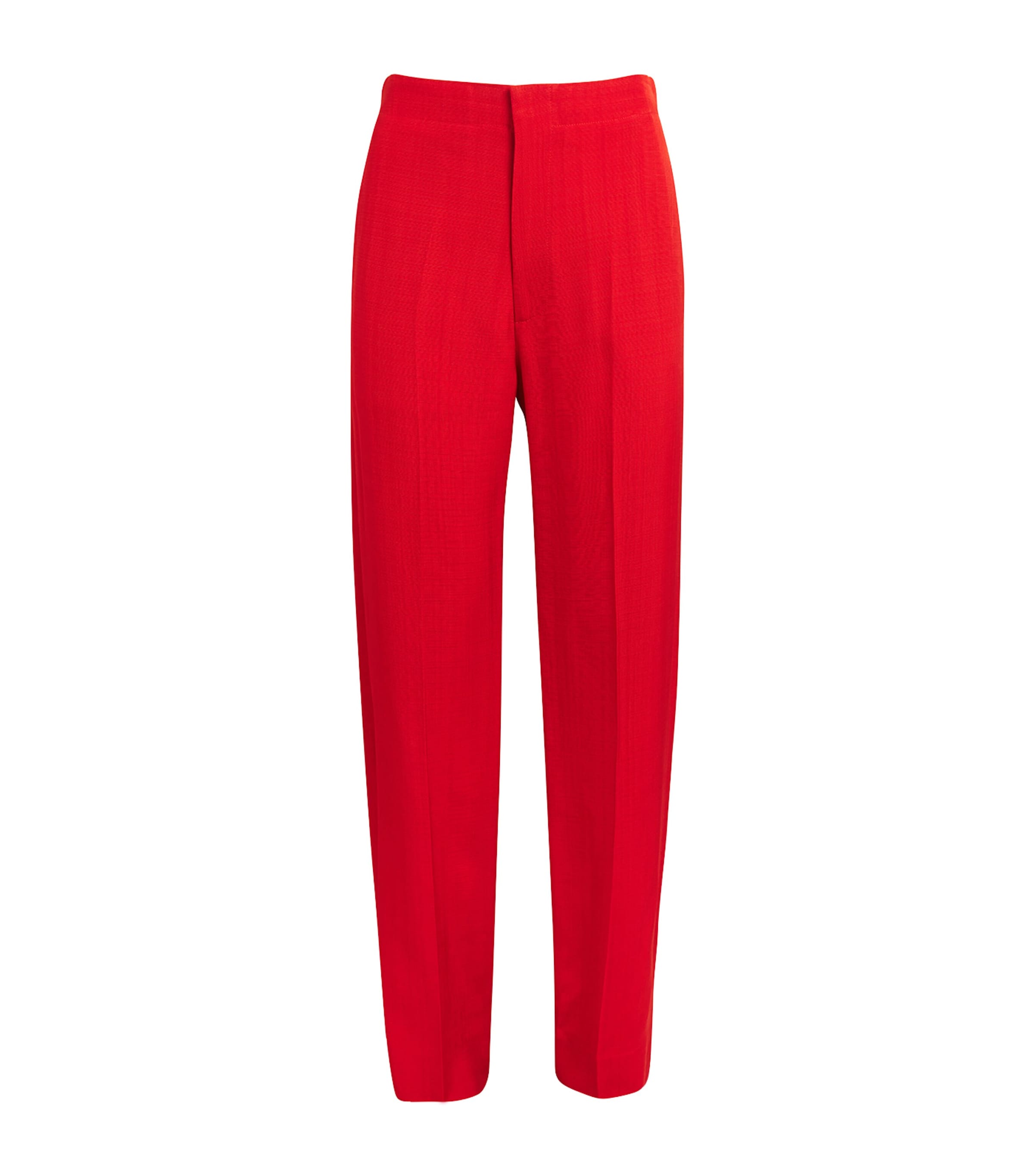 VICTORIA BECKHAM CARMINE TAPERED TROUSERS 