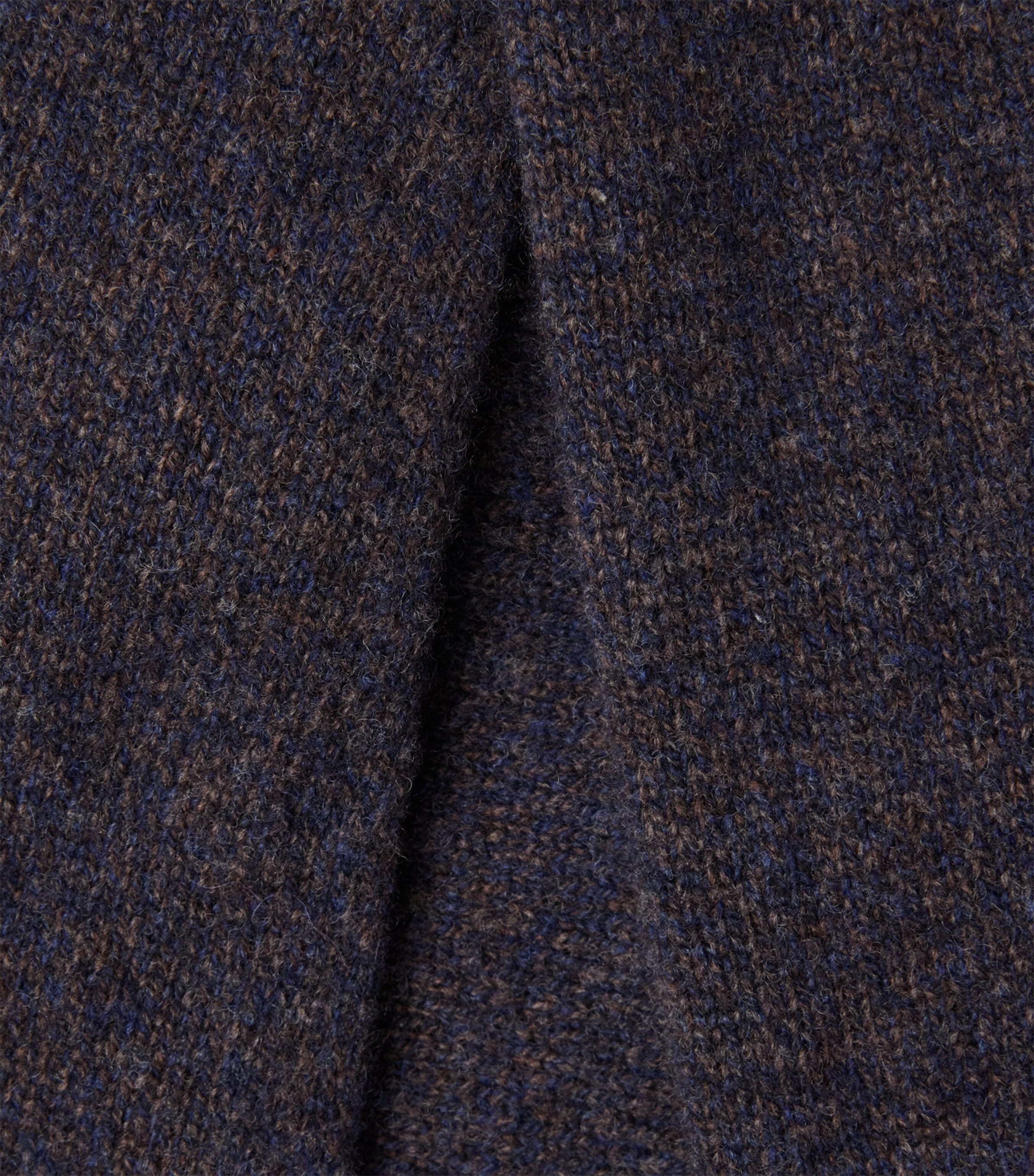Sunspel Mens Lambswool Knitted Polo Sweater Midnight Navy T Image 6