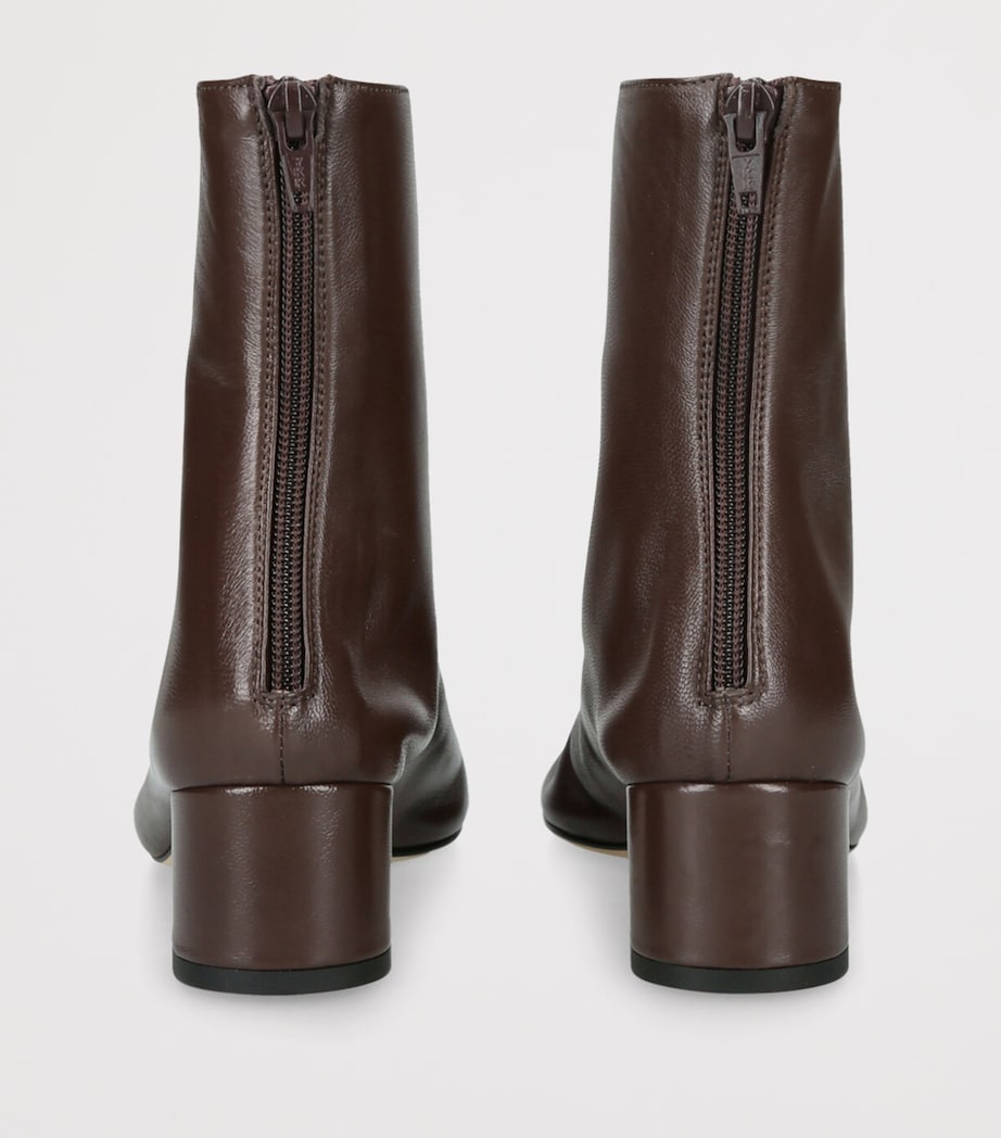 Leather Harlie Ankle Boots 55 BROWN Image 2