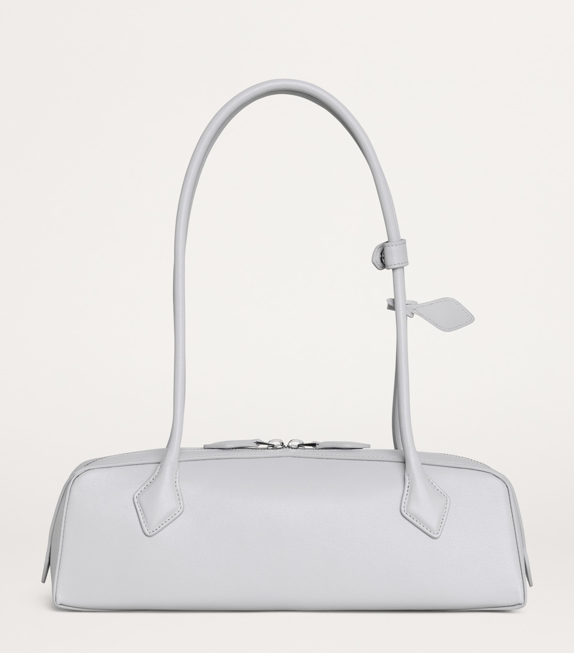 Medium Leather Le Teckel Shoulder Bag GRIS PERLE Image 2