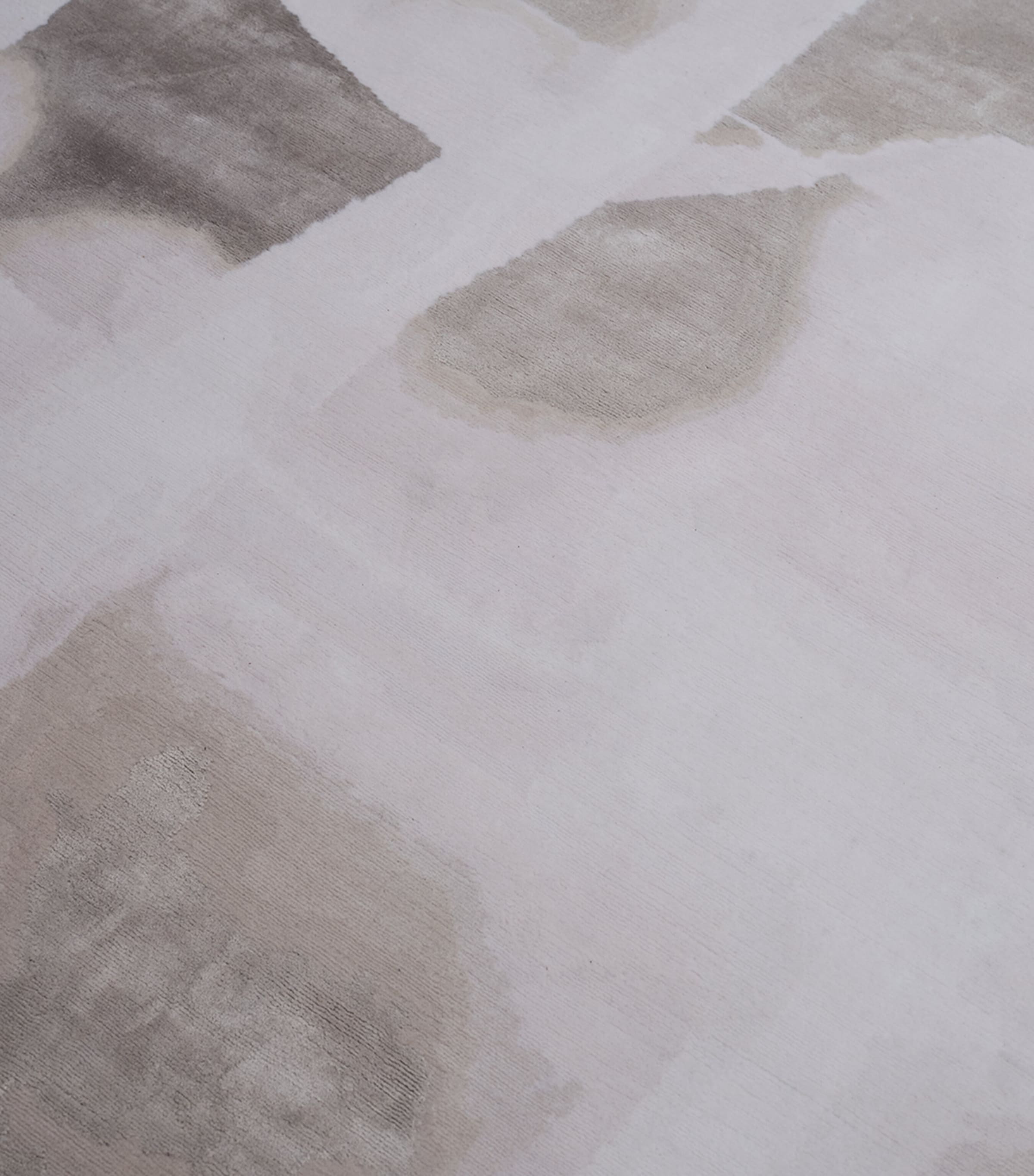 Wool-Silk Solu Silver Rug (2.74m x 1.83m) SILVER Image 2