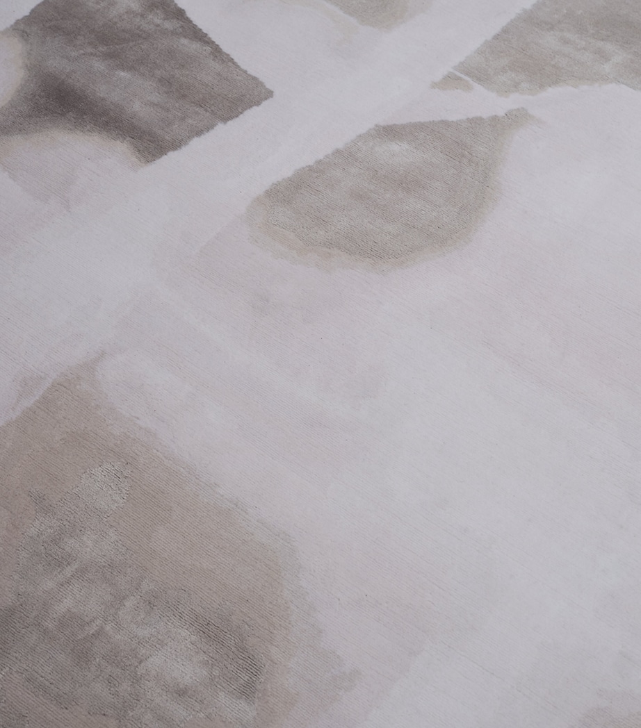 Wool-Silk Solu Silver Rug (2.74m x 1.83m) SILVER Image 2