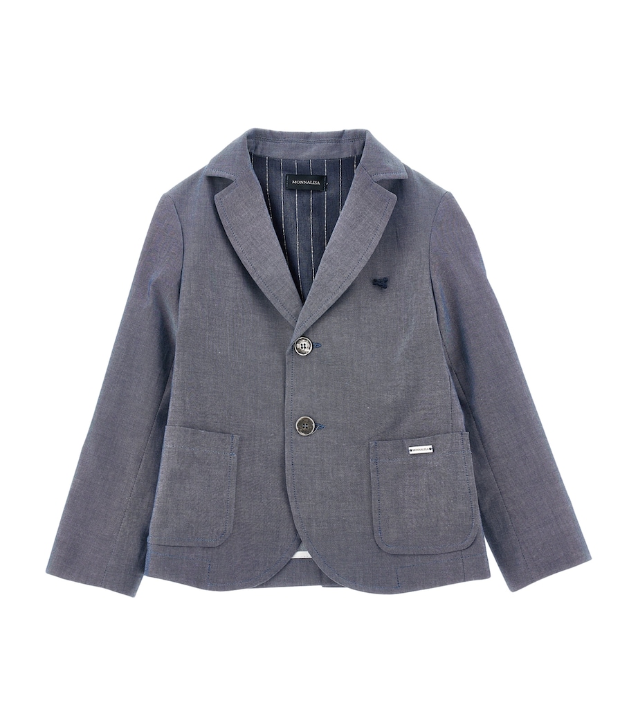Cotton Blazer (24 Months - 12 Years) BLU NAVY Image 1