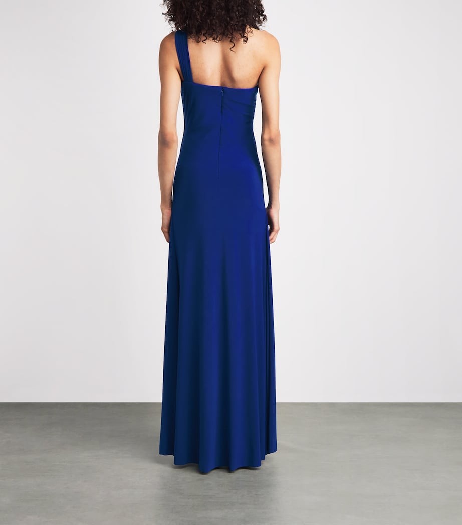 Gaurav Gupta Womens Intertwine Sculpt Aether Gown Ultramarine Blue Image 4