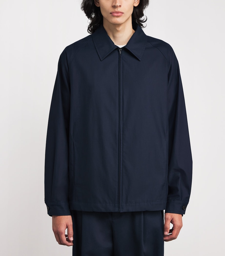 The Row Mens Primo Cotton-Cashmere Jacket Anthracite Image 3