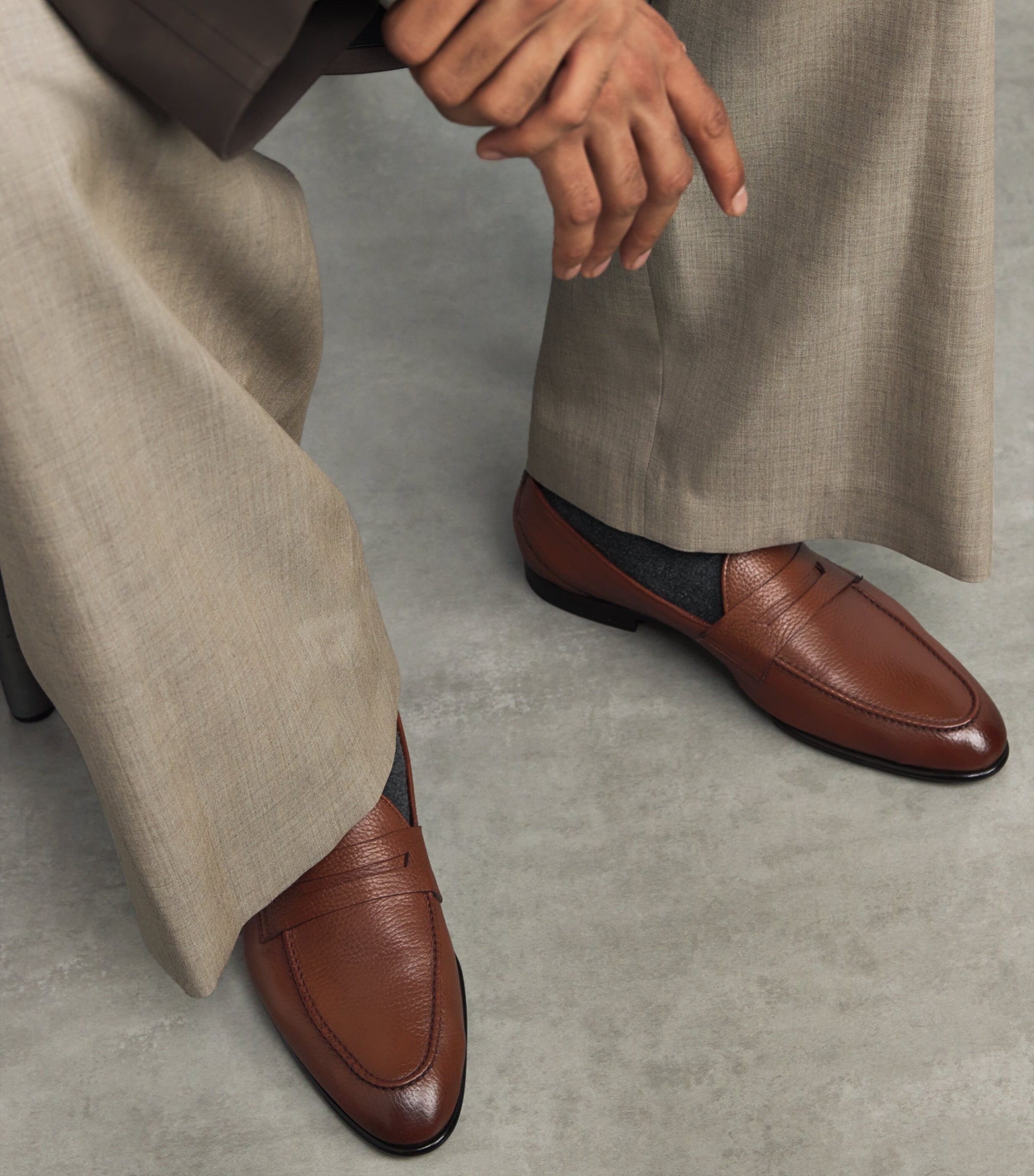 Leather Penny Loafers 250 Image 2