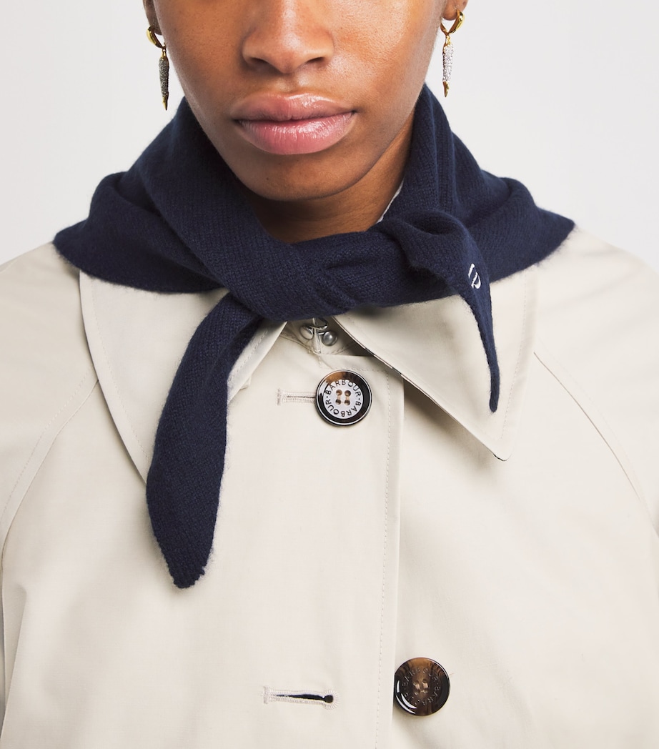 Cashmere Scarf NAVY Image 2