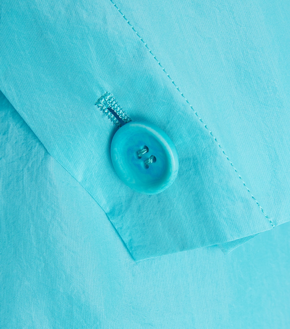 Issey Miyake Womens Correlation Trench Coat Light Blue Image 8