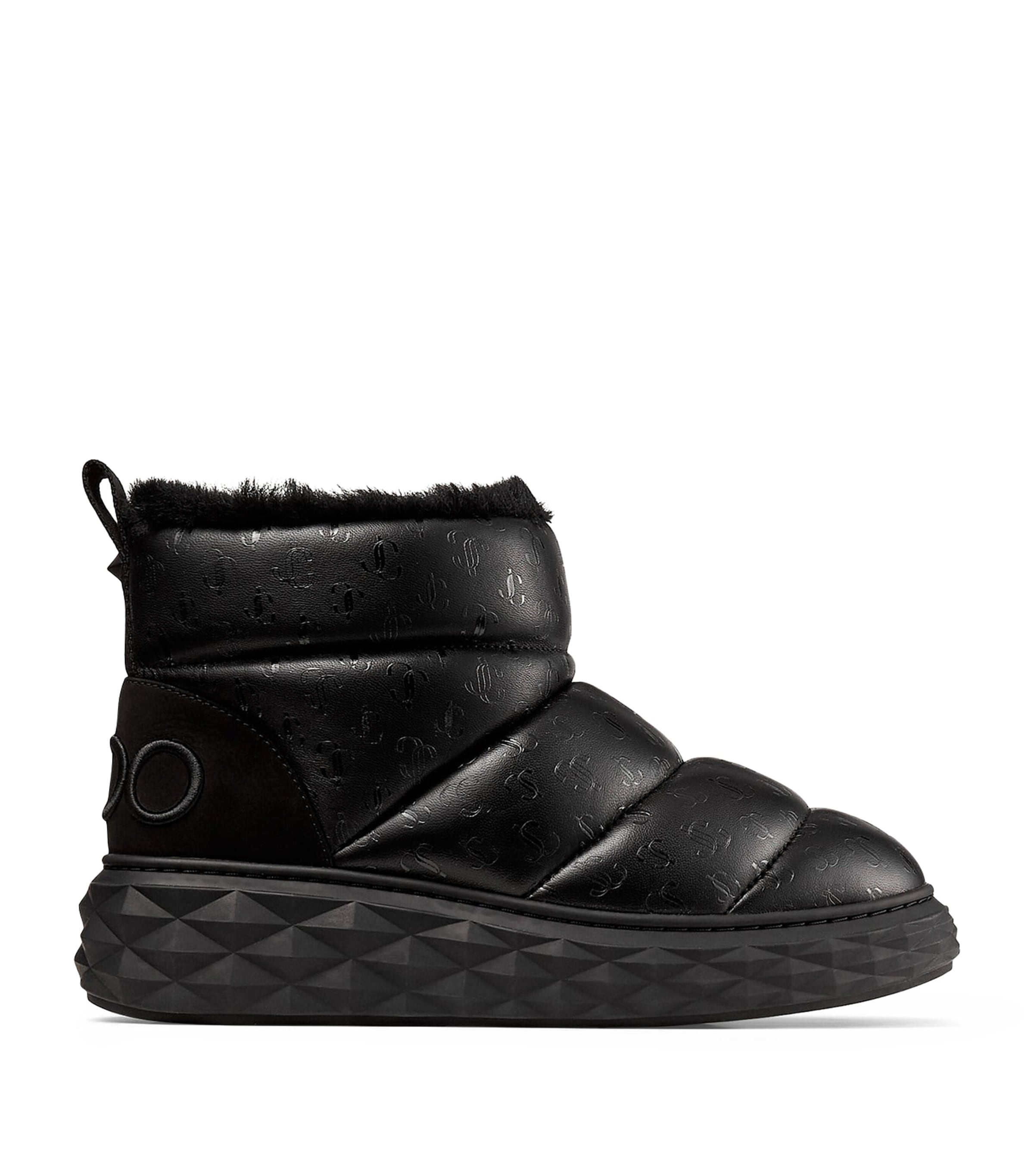 Shop Jimmy Choo Xan Embellished Snow Boots In Black