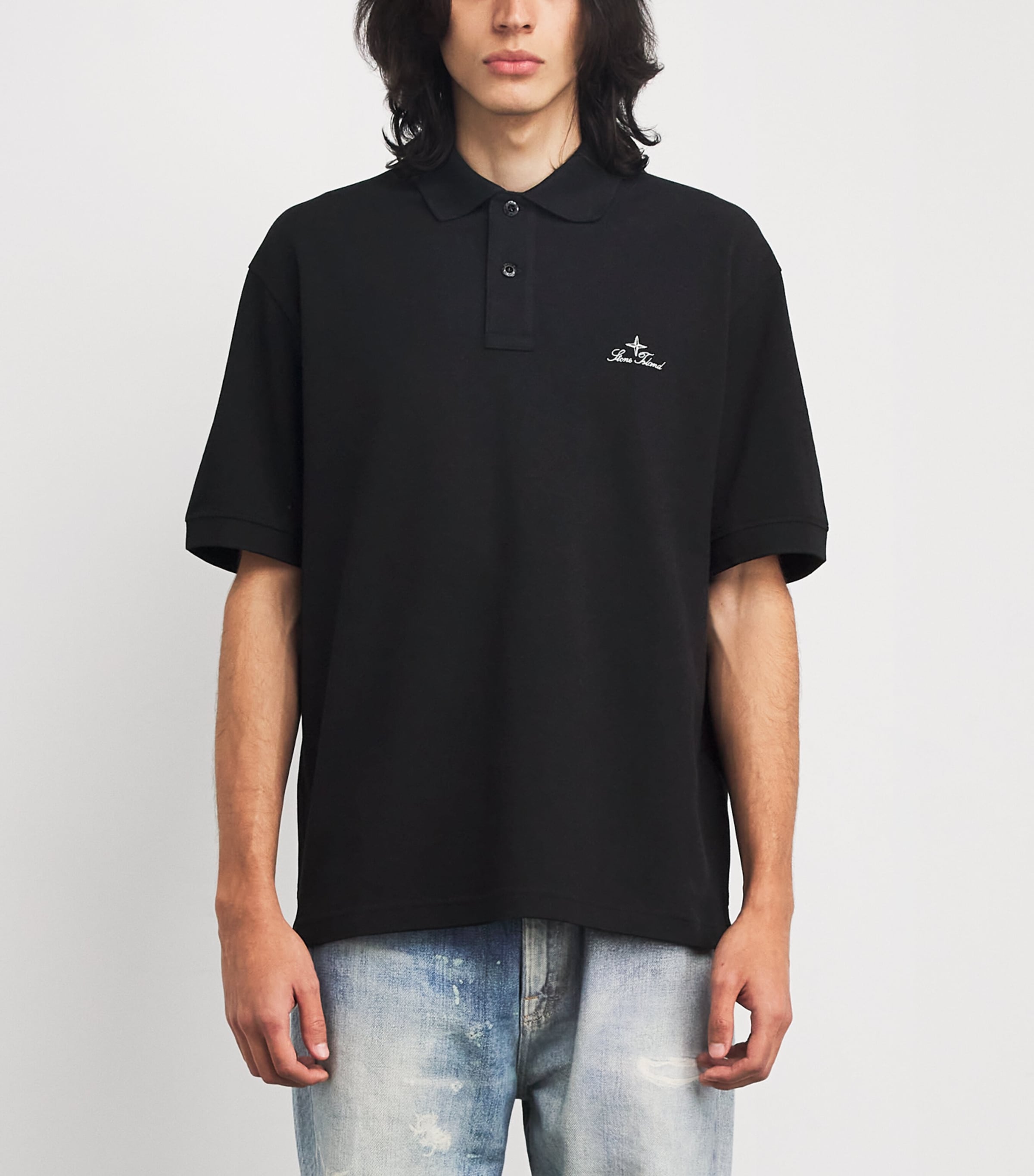 Cotton Embroidered Polo Shirt V0029 Image 3