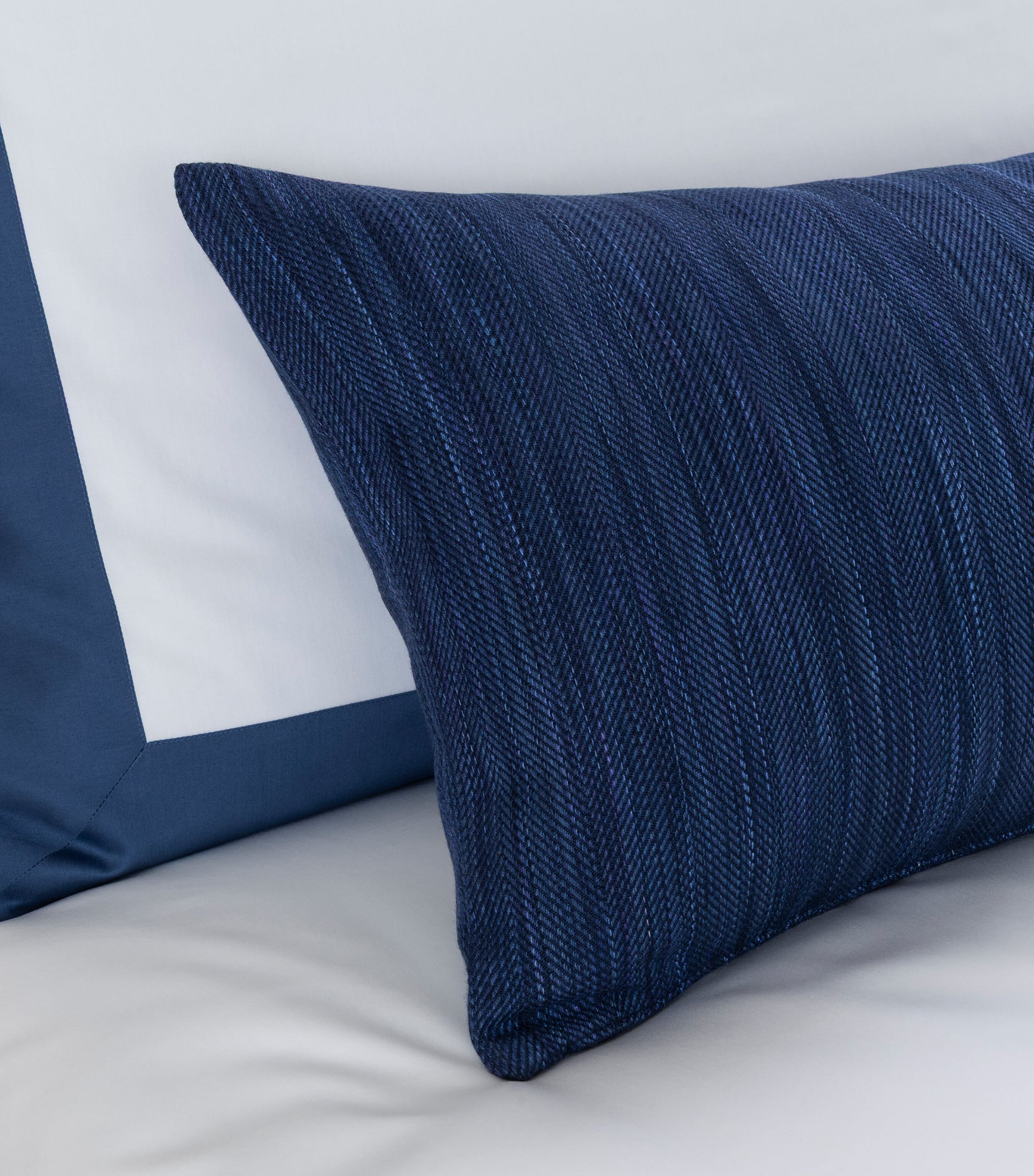 Frette Lounge Decorative Cushion Cover (40cm x 140cm) Indigo Blue Image 2