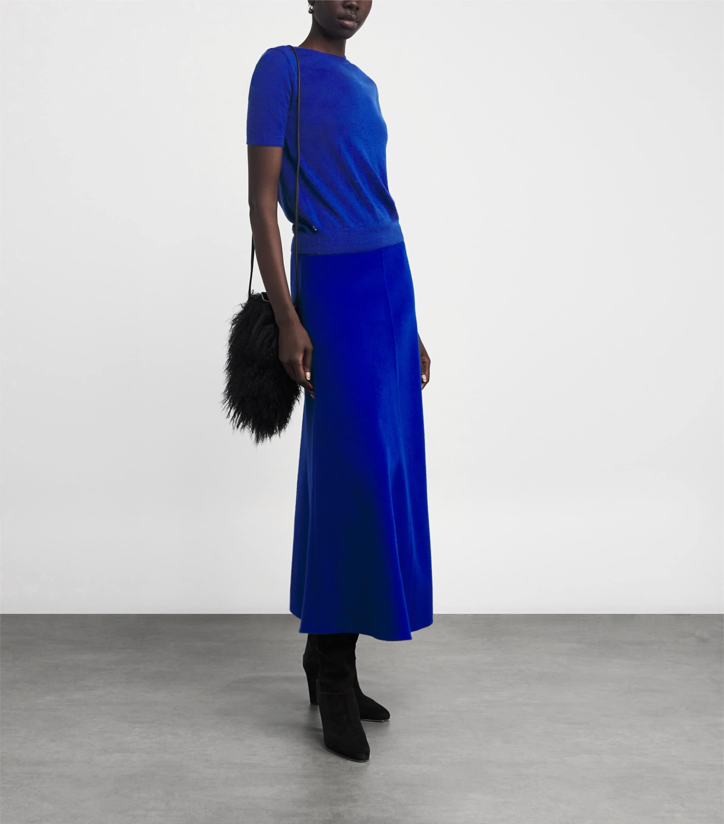 Cashmere Crew-Neck Sweater GALAXY BLUE Image 2