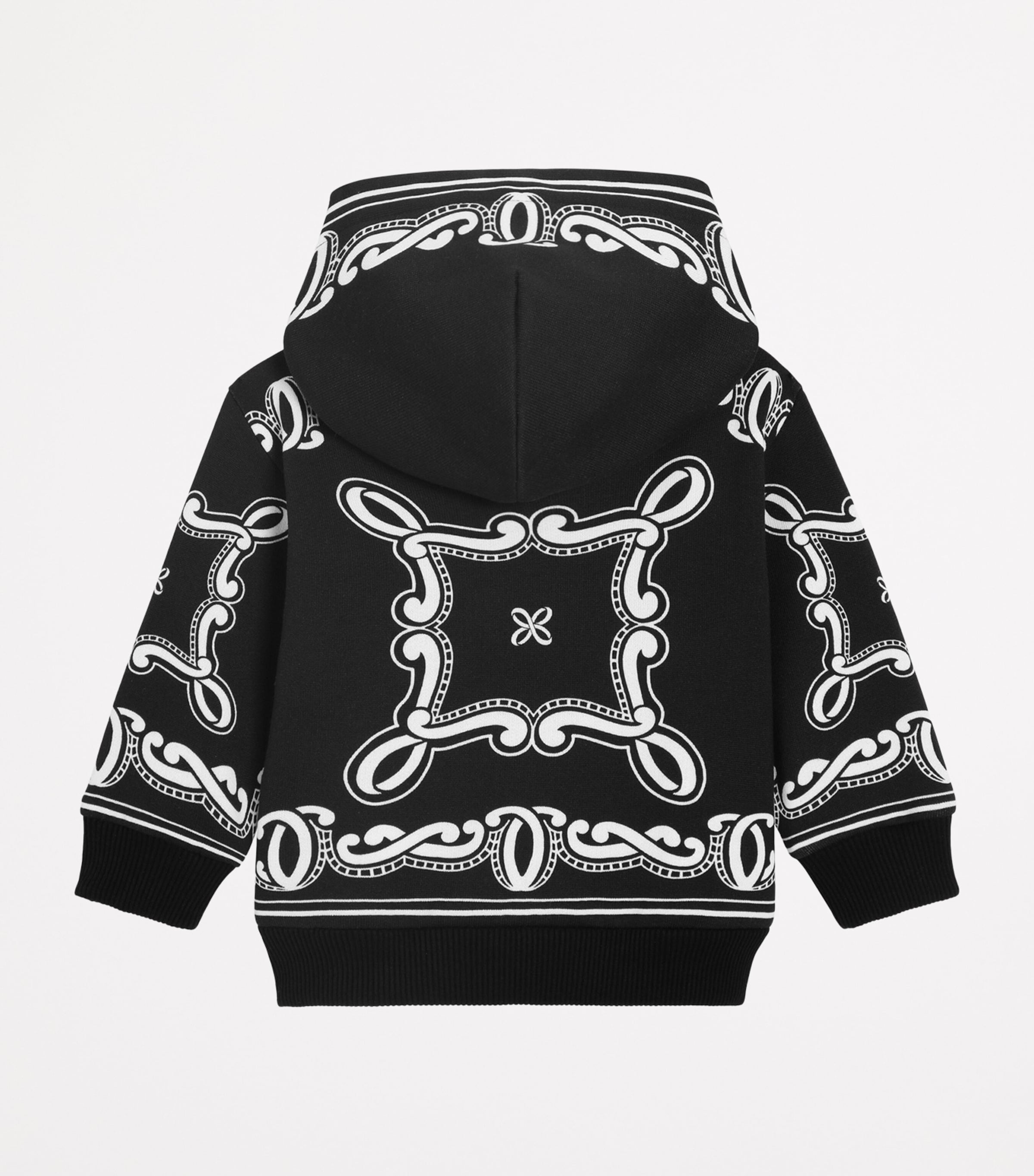 Cotton Bandana Print Hoodie (3-30 Months) HN9RA-BANDANA BCA FD Image 2