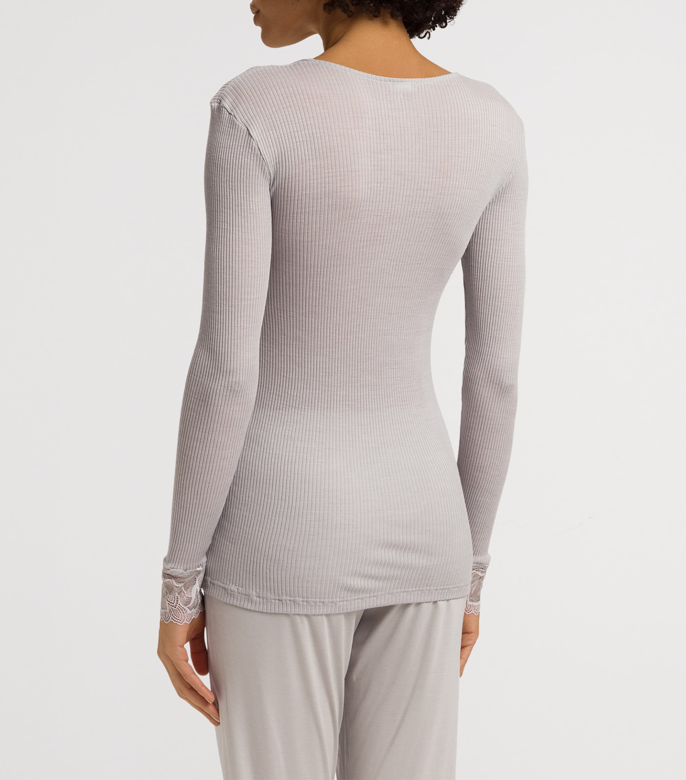 Wool-Silk Celeste T-Shirt SILVER VAPOR Image 4