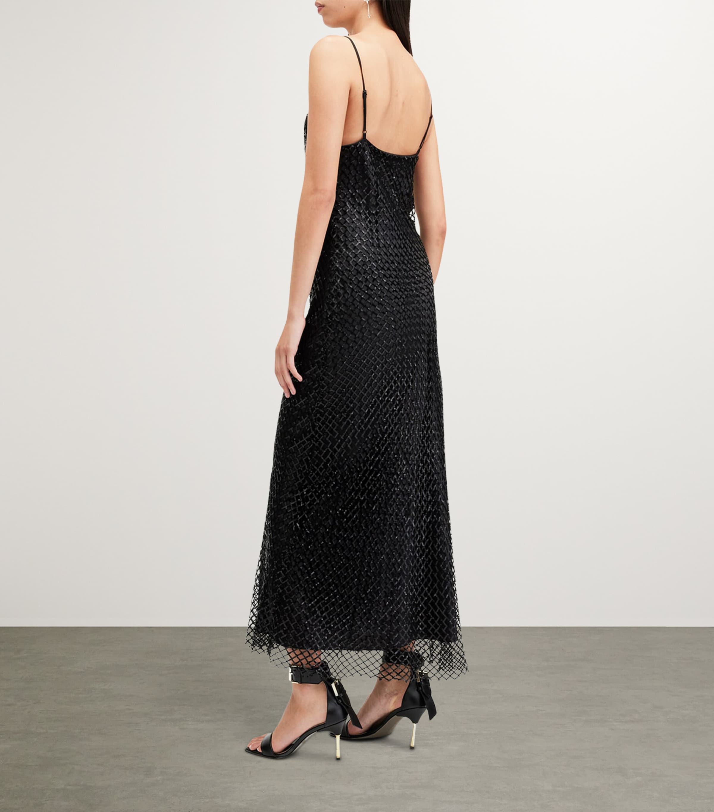 (取寄) オールセインツ レディース シャンテル ドレス AllSaints women Chantelle Dress Black AllSaints Black Chantelle Midi Dress | Harrods US