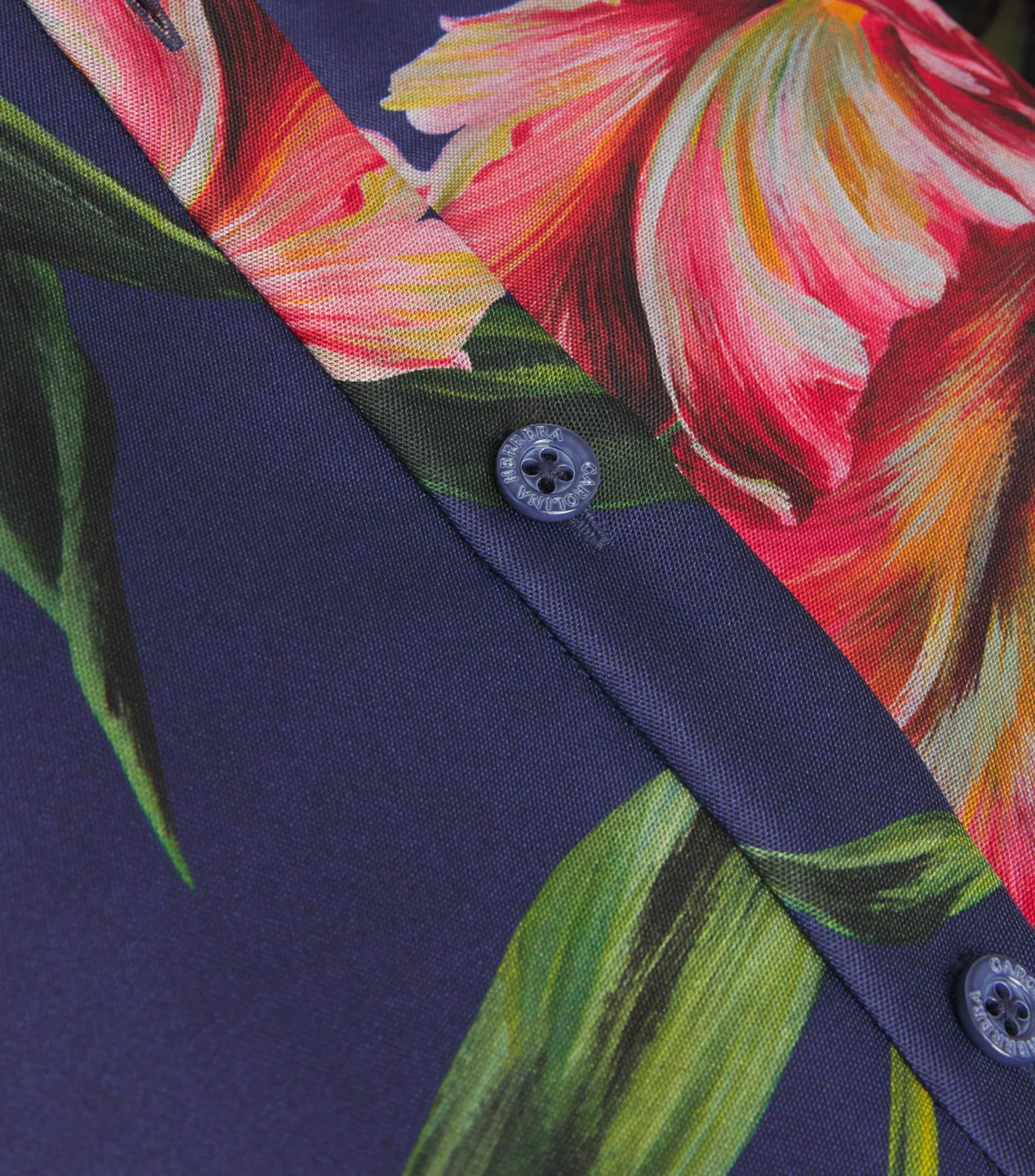 Silk Floral Trench Gown 037 DARK NAVY MULTI Image 5