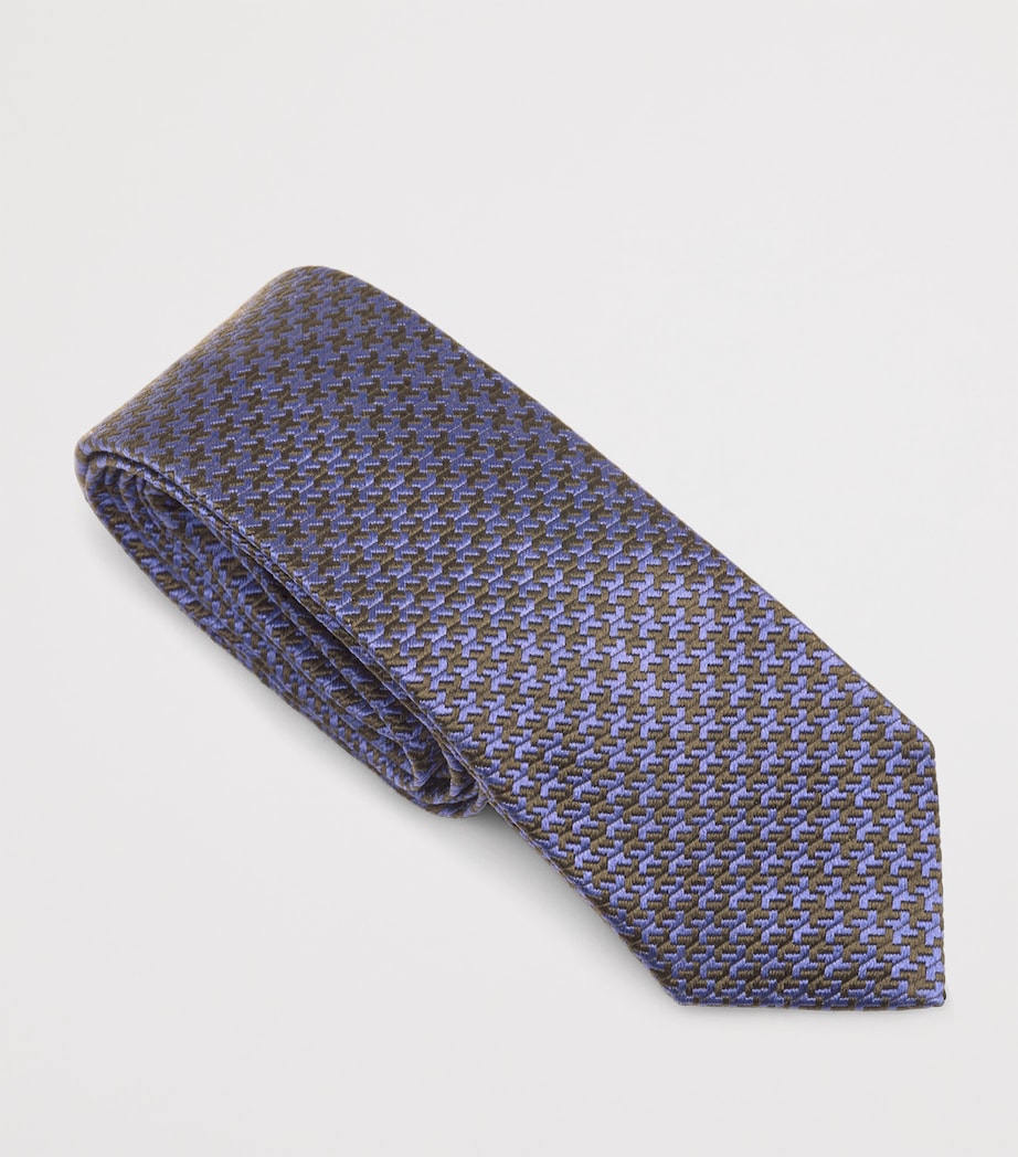 Silk Pied de Poule Tie HB785 Image 3